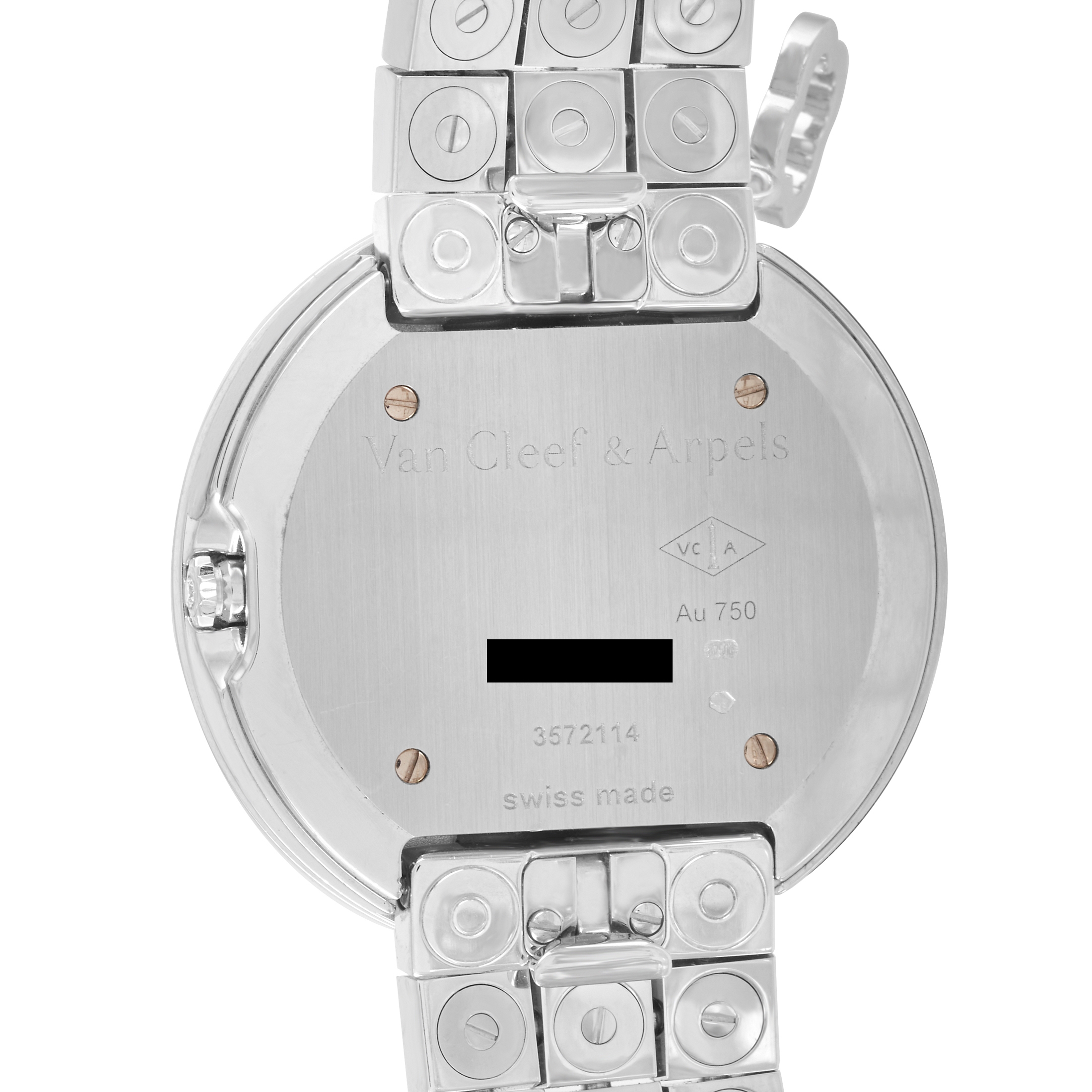 Van Cleef & Arpels 18K White Gold Alhambra Charms Watch 3572114