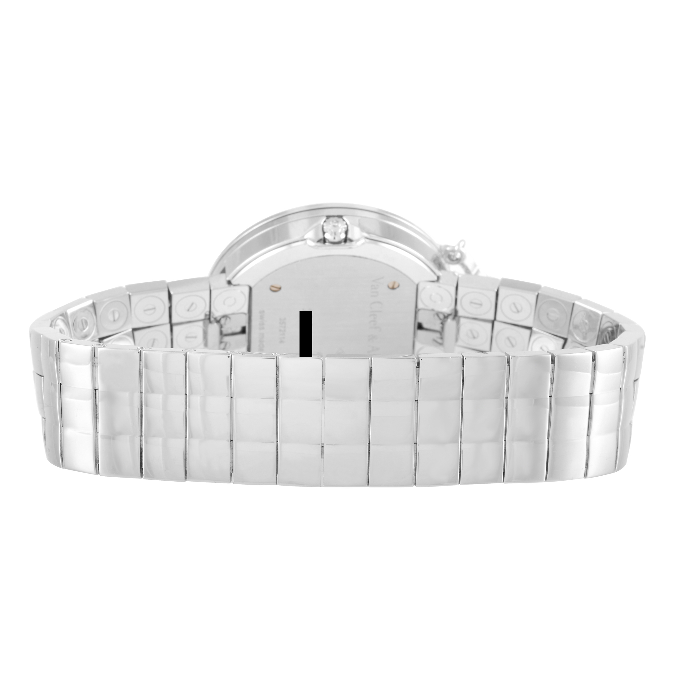 Van Cleef & Arpels 18K White Gold Alhambra Charms Watch 3572114
