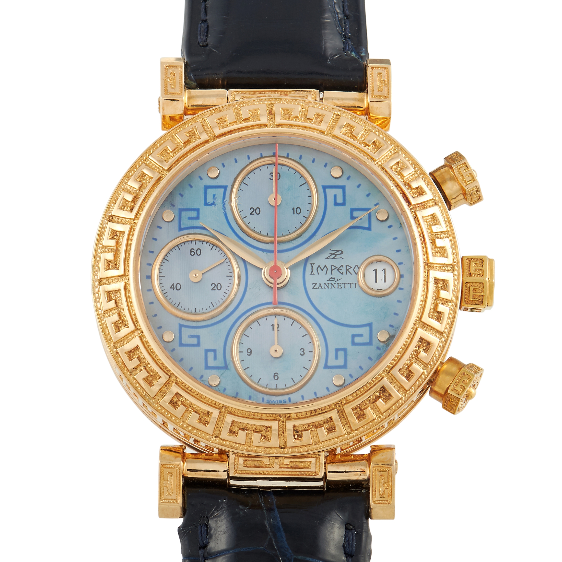 Zannetti Impero 18K Gold Chronograph Watch