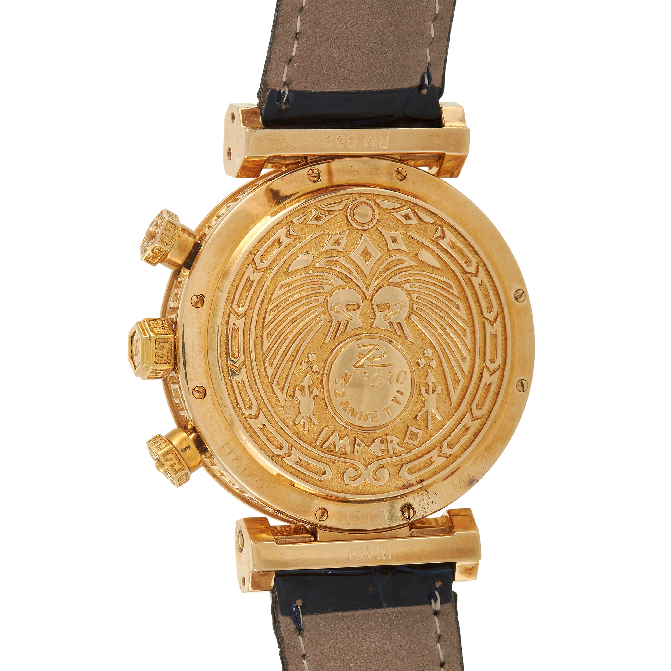 Zannetti Impero 18K Gold Chronograph Watch
