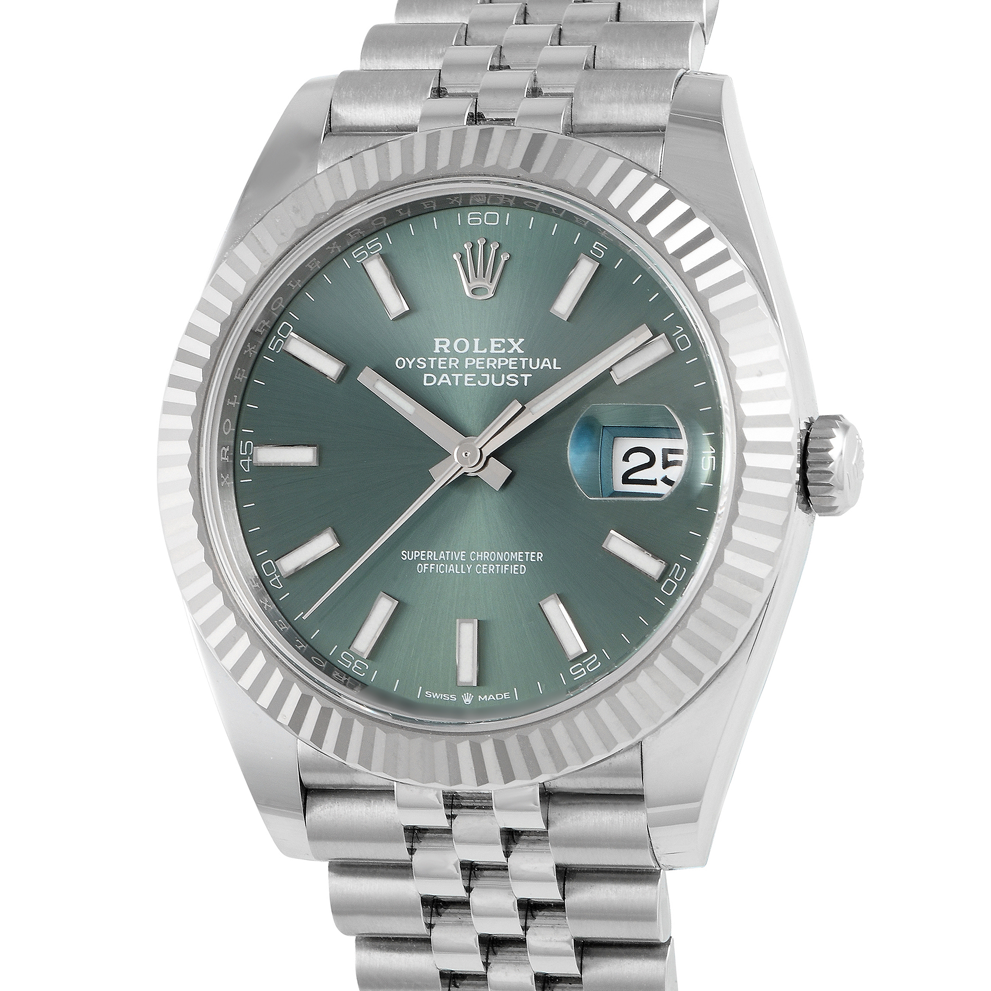 Rolex Datejust 41 Mint Green Dial Watch 126334
