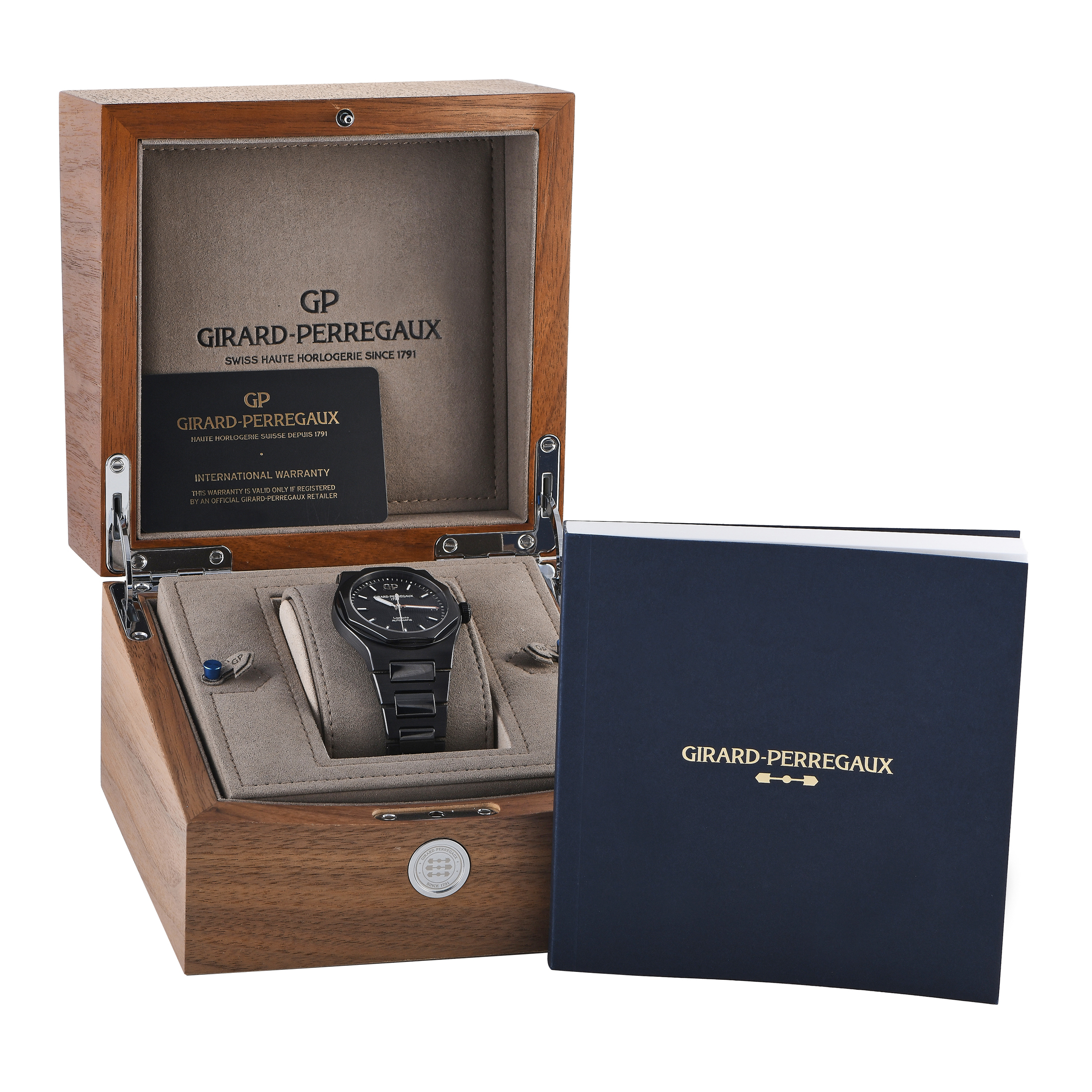 Girard Perregaux Laureato Black Ceramic Watch 81010-32-631-32A