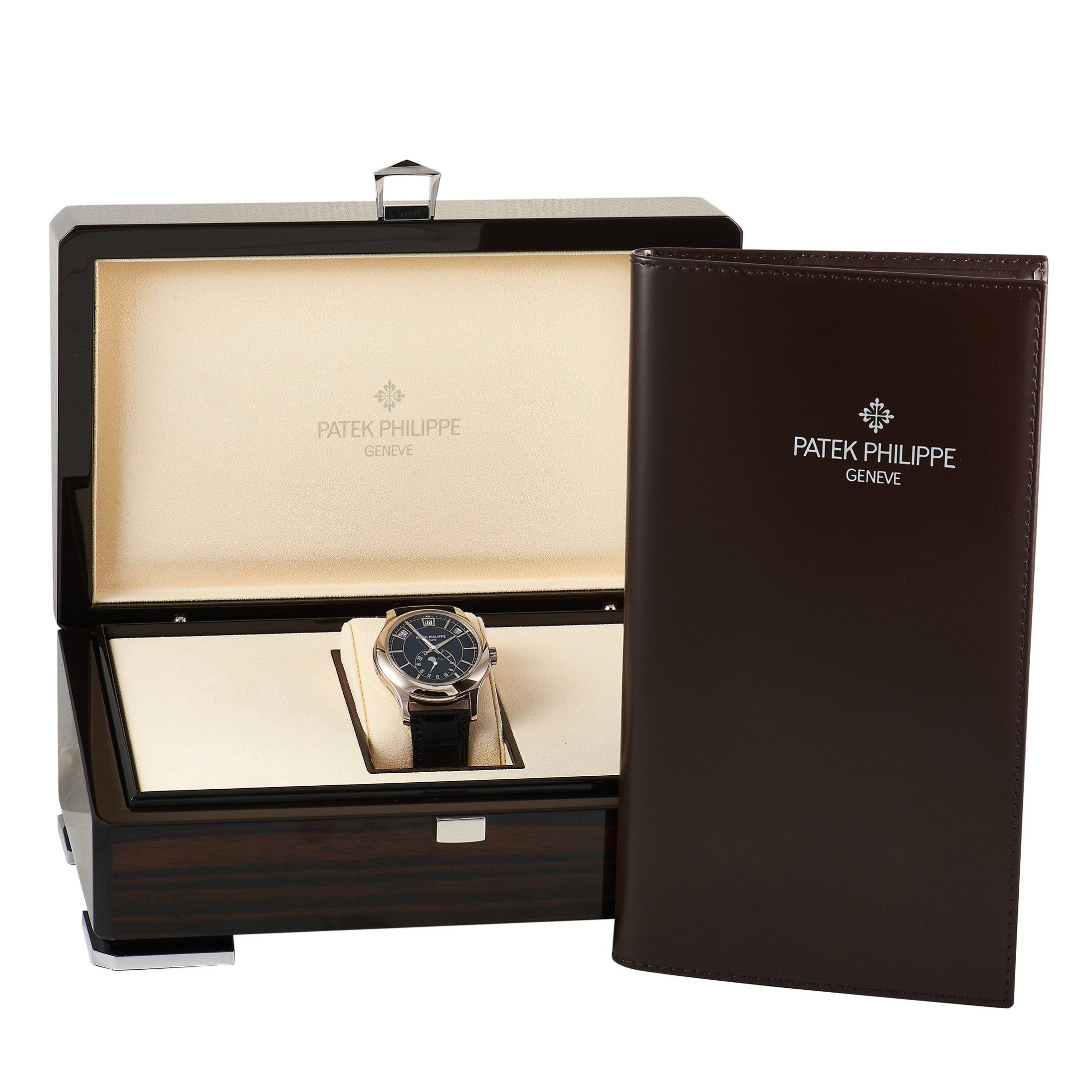 Patek Philippe Complications Moon Phase White Gold Watch 5205G-013