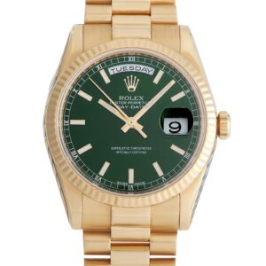 Rolex Day-Date 36 President Green Dial Watch 118238