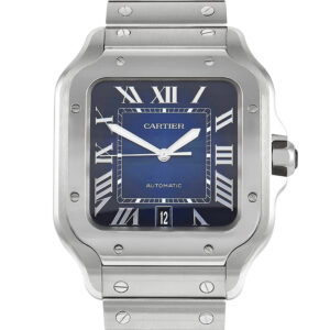 Cartier Santos de Cartier Blue Dial Large Model Watch WSSA0030