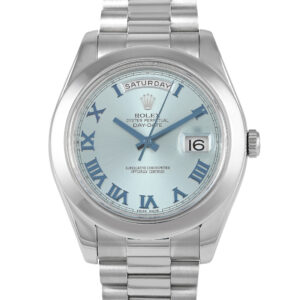 Rolex Day-Date II Ice Blue Platinum Watch 218206