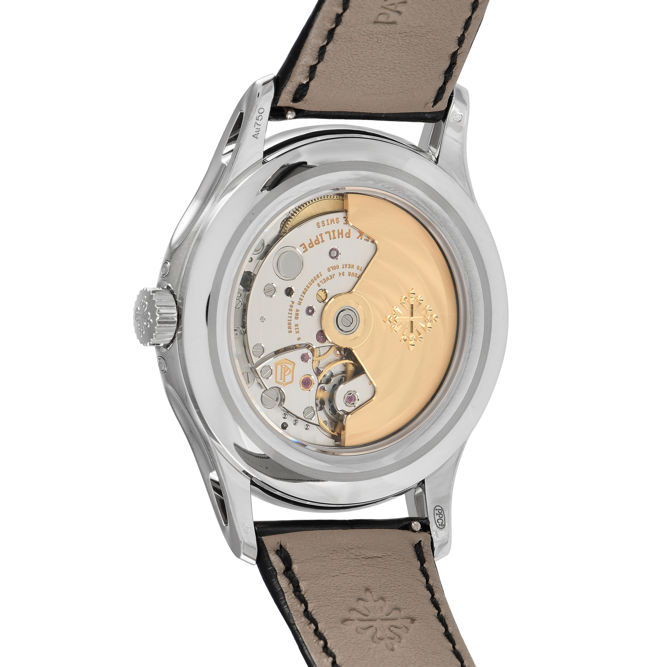 Patek Philippe Complications Moon Phase Annual Calendar Watch 5205G-013