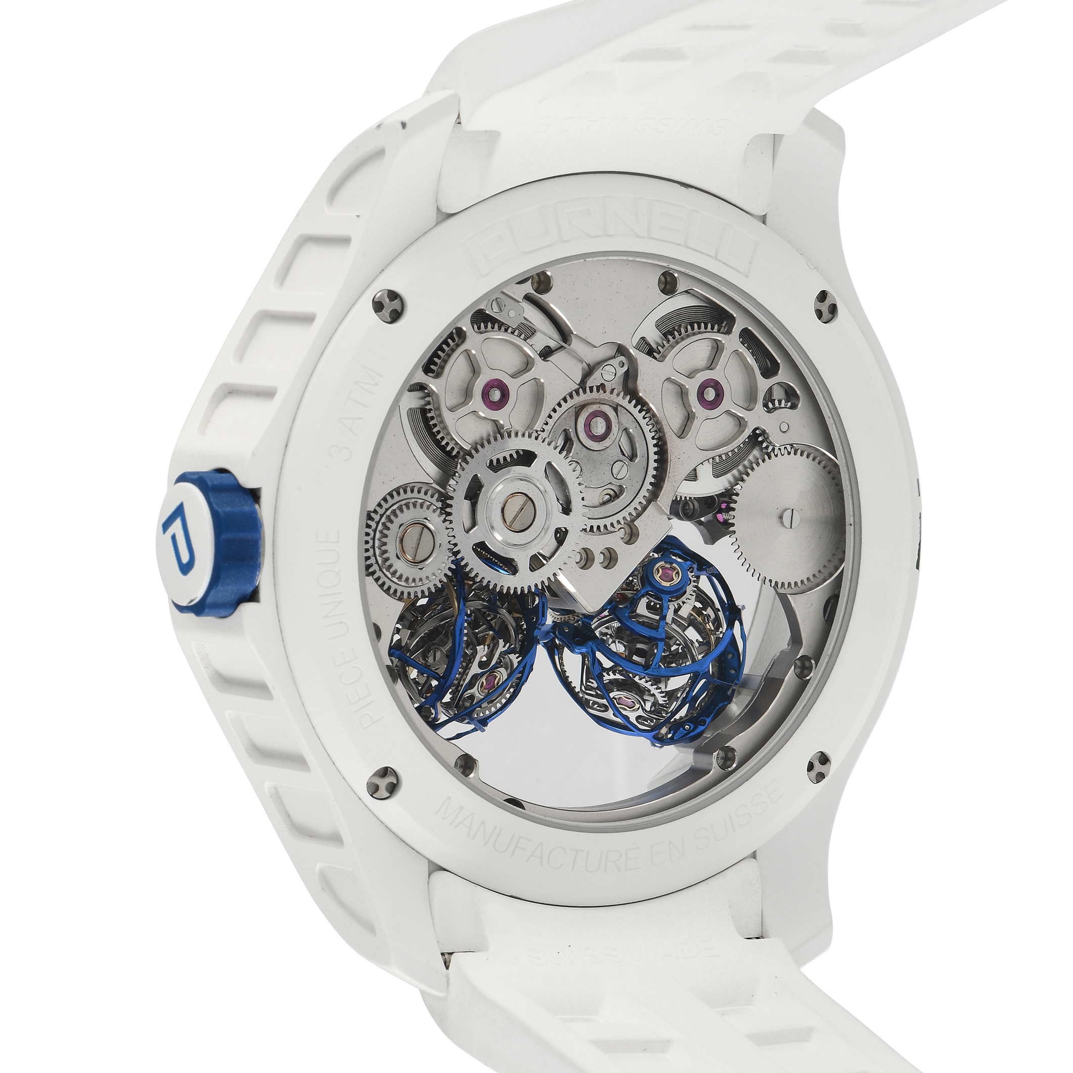 Purnell Escape II White Ceramic Piece Unique Watch