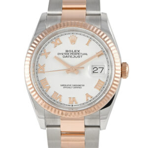 Rolex Datejust 36 White Dial Watch 126231