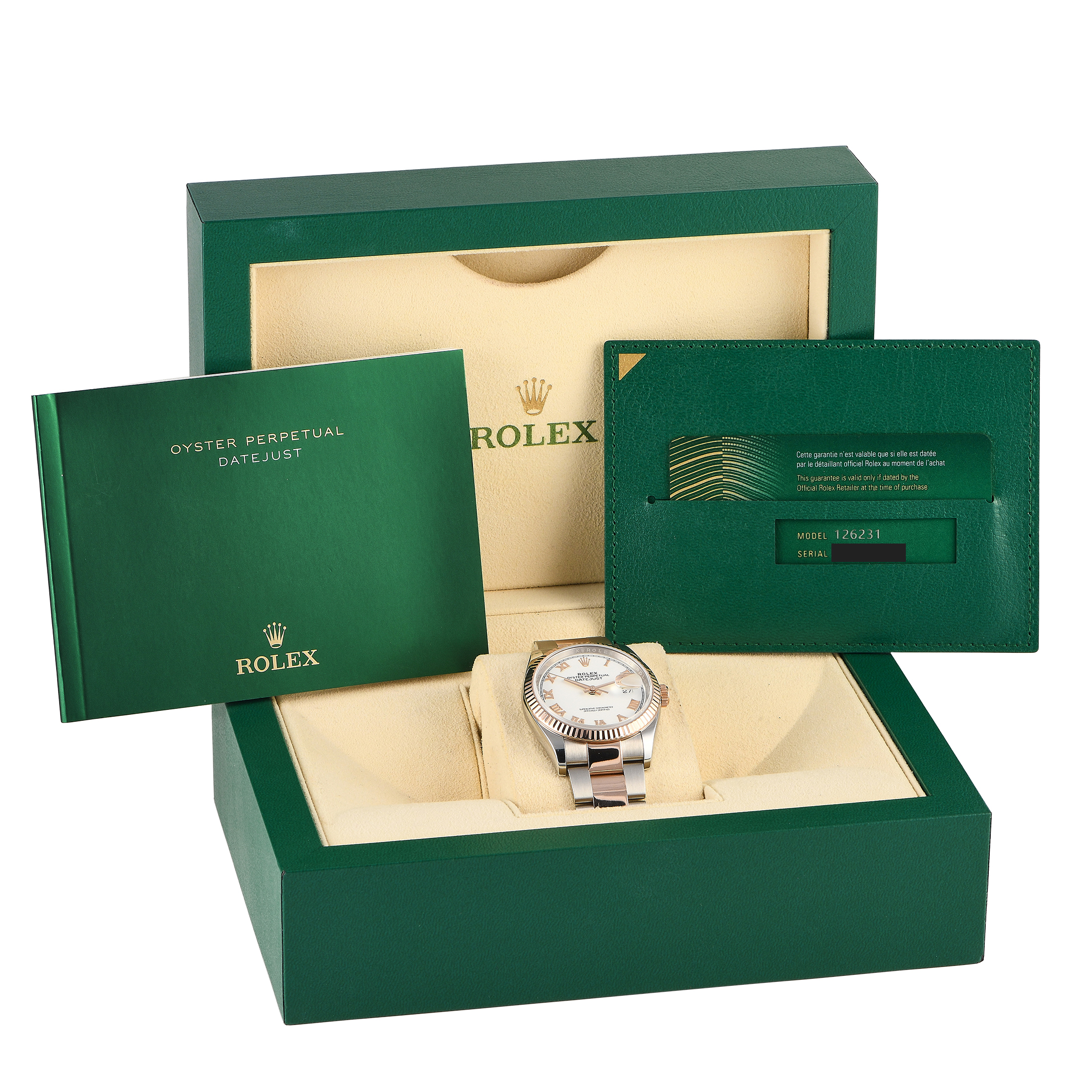 Rolex Datejust 36 White Dial Watch 126231