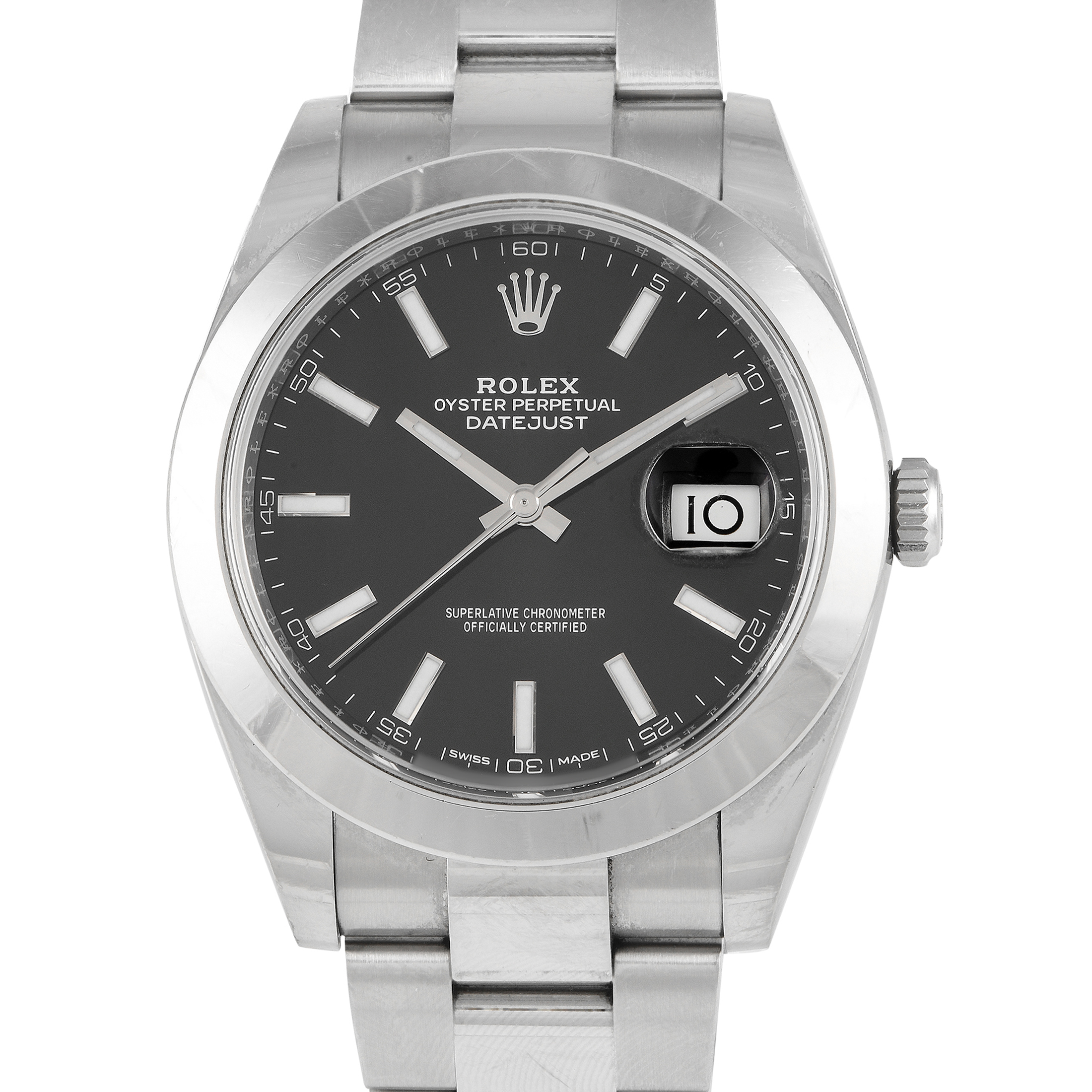 Rolex Datejust 41 Black Dial Watch 126300