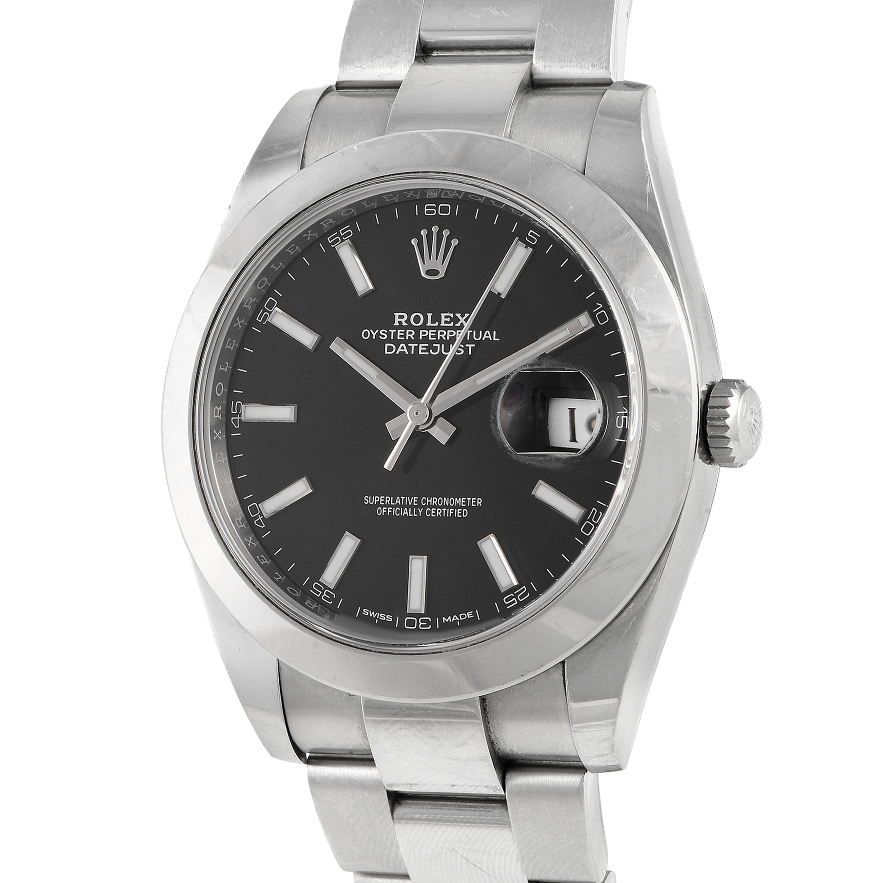 Rolex Datejust 41 Black Dial Watch 126300