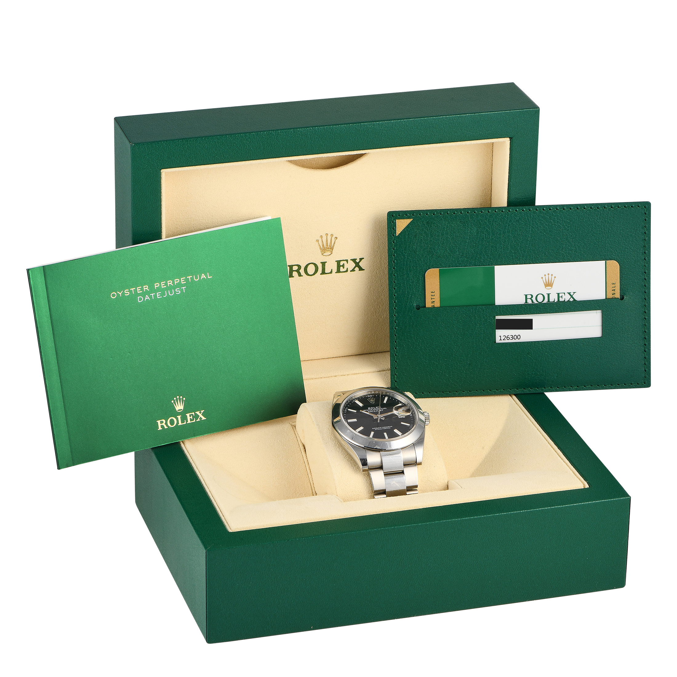 Rolex Datejust 41 Black Dial Watch 126300