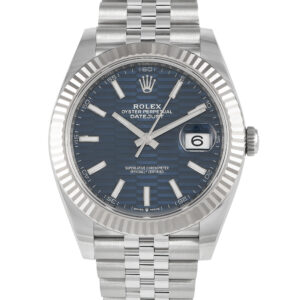 Rolex Datejust 41 Fluted Blue Dial Watch 126334