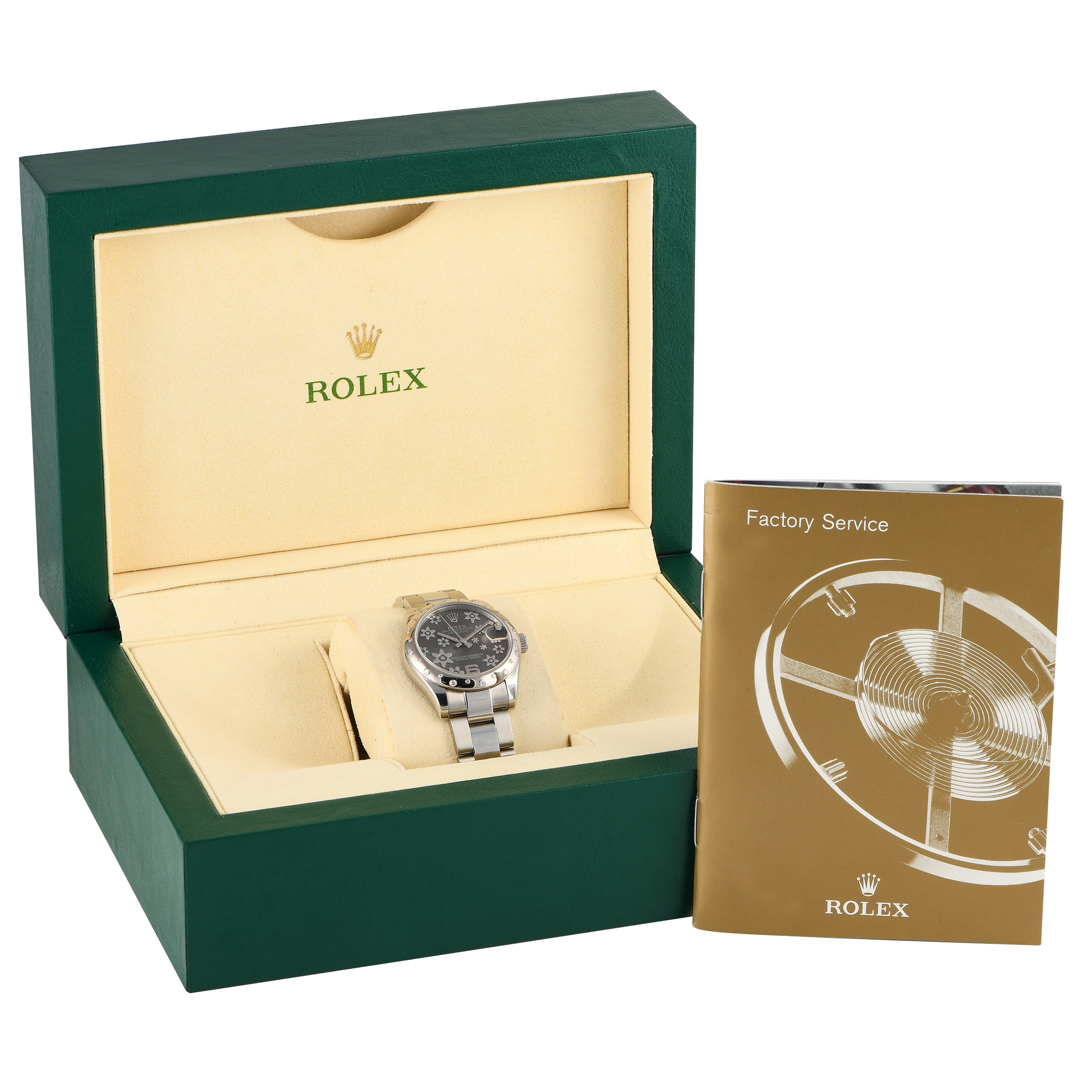 Rolex Datejust 31 Floral Dial Diamond Ladies Watch 178344