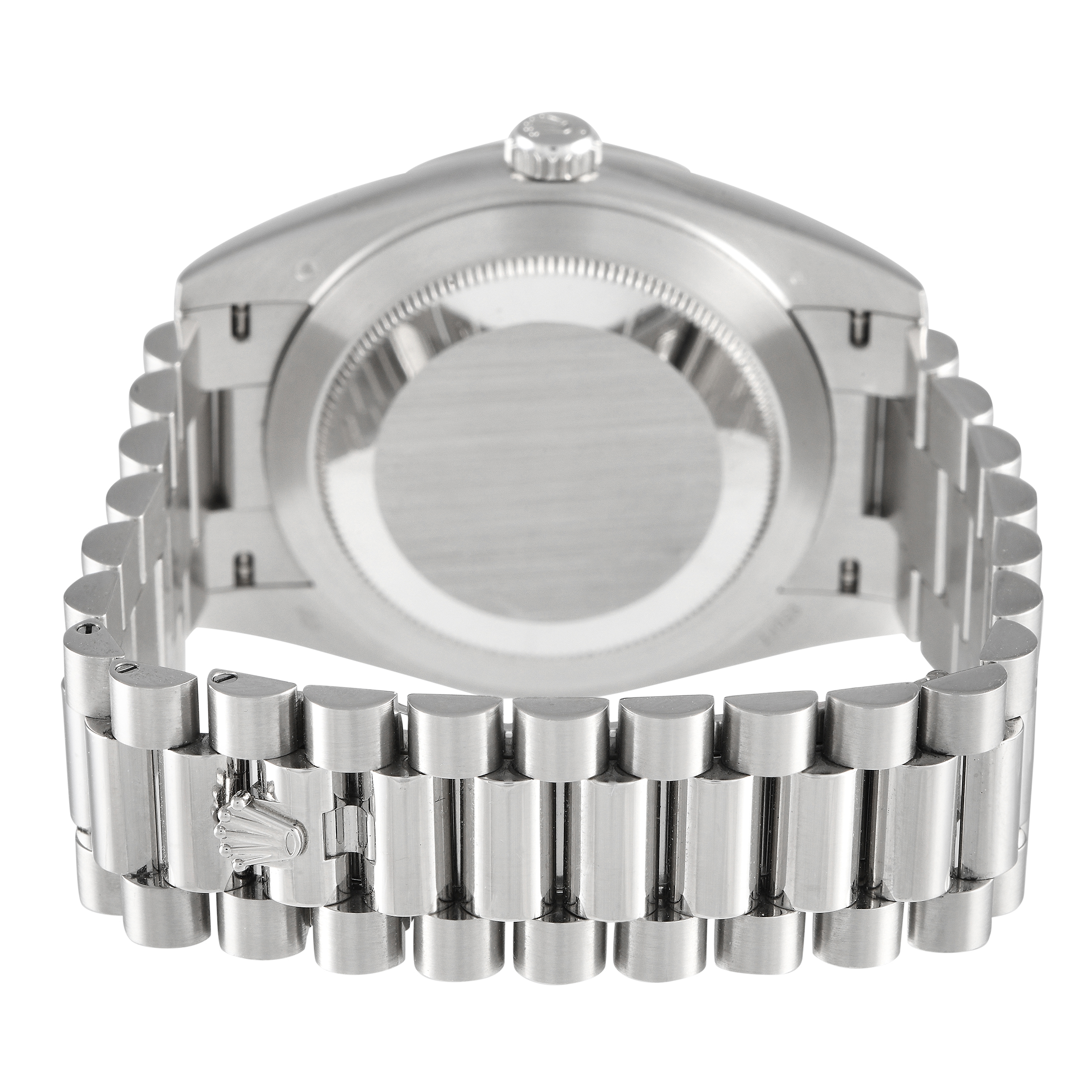 Rolex Day-Date 40 Ice Blue Diagonal Motif Dial Watch 228206