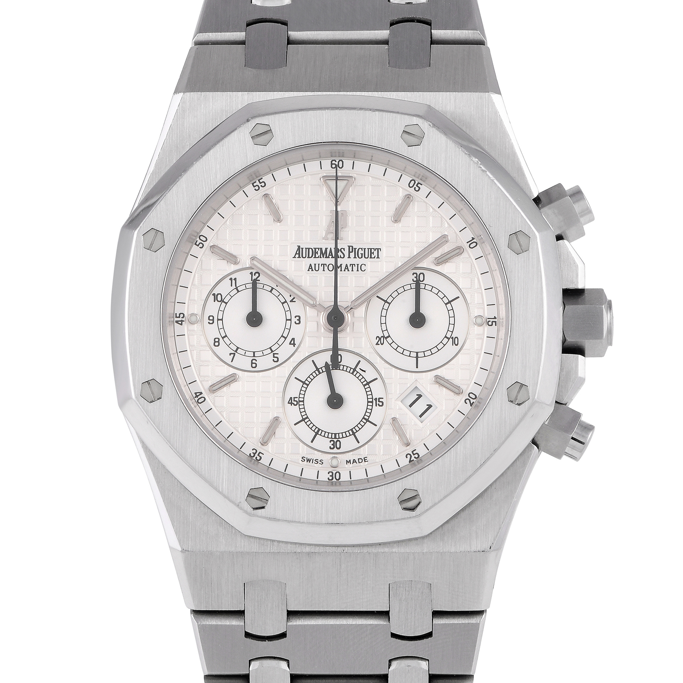 Audemars Piguet Royal Oak White Dial Stainless Steel Chronograph Watch 25860ST.OO.1110ST.05