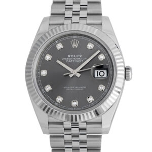 Rolex Datejust 41 Slate Diamond Dial Watch 126334