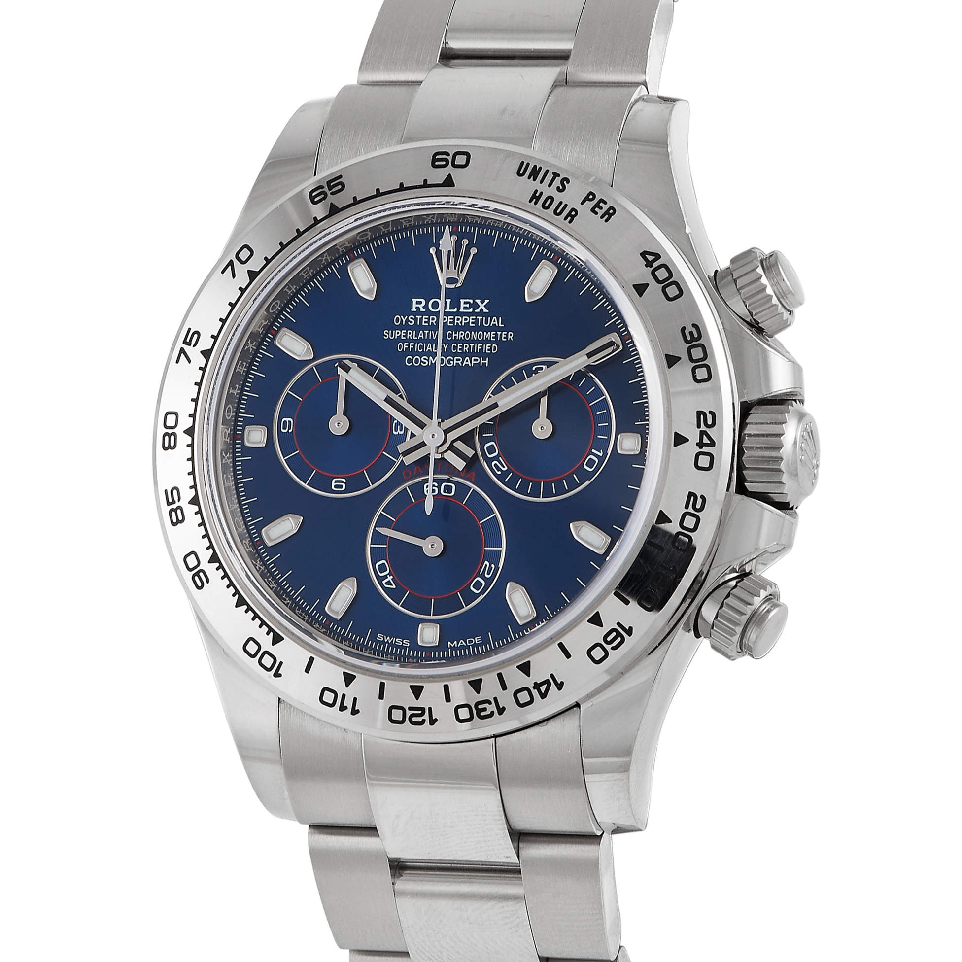 Rolex Daytona White Gold Blue Dial Watch 116509