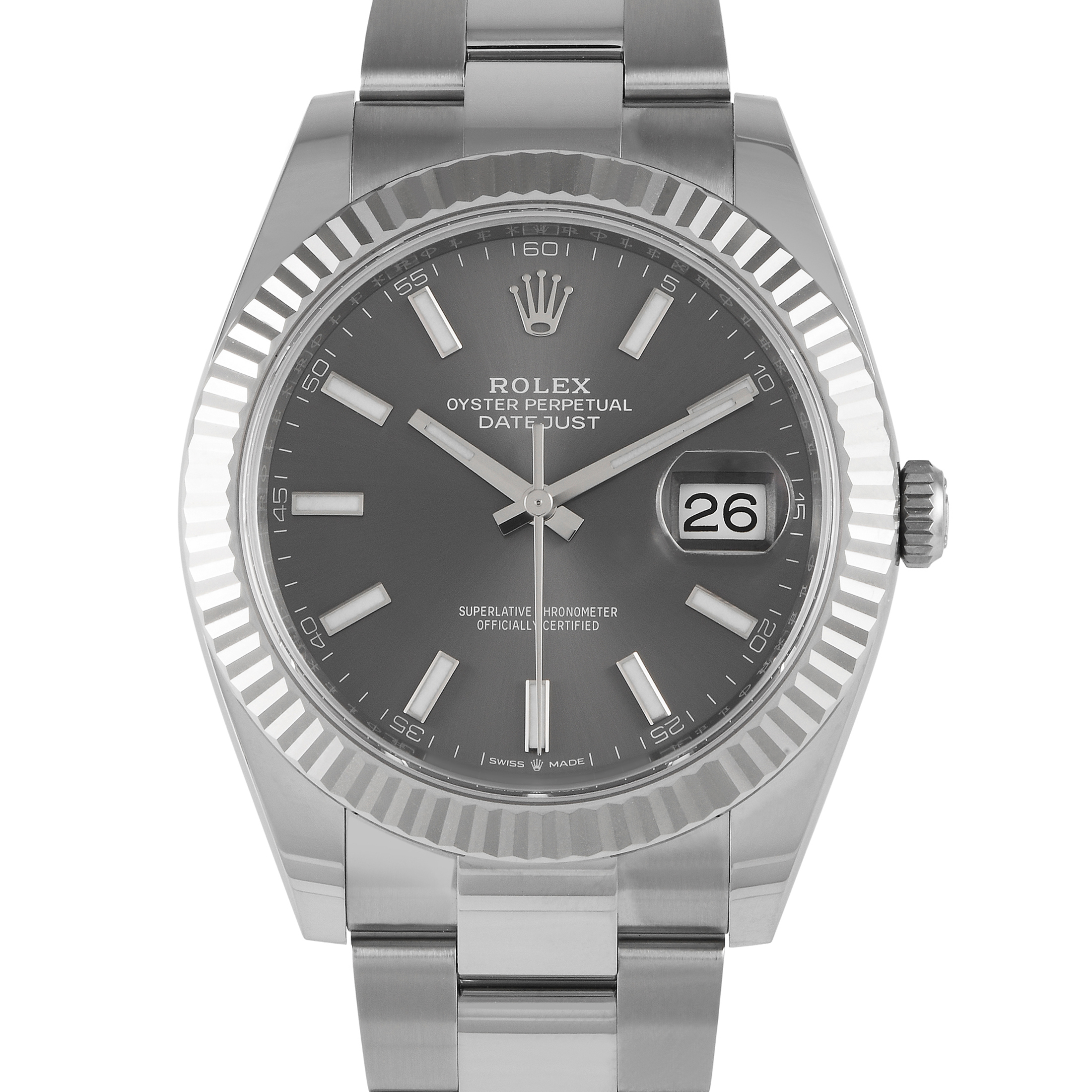 Rolex Datejust 41 Slate Dial Watch 126334