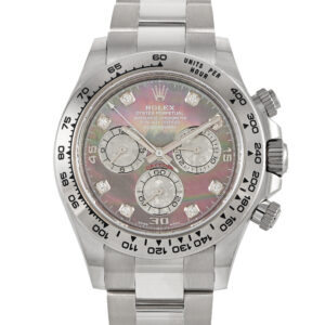 Rolex Black Mother of Pearl Diamond Dial Watch 116509