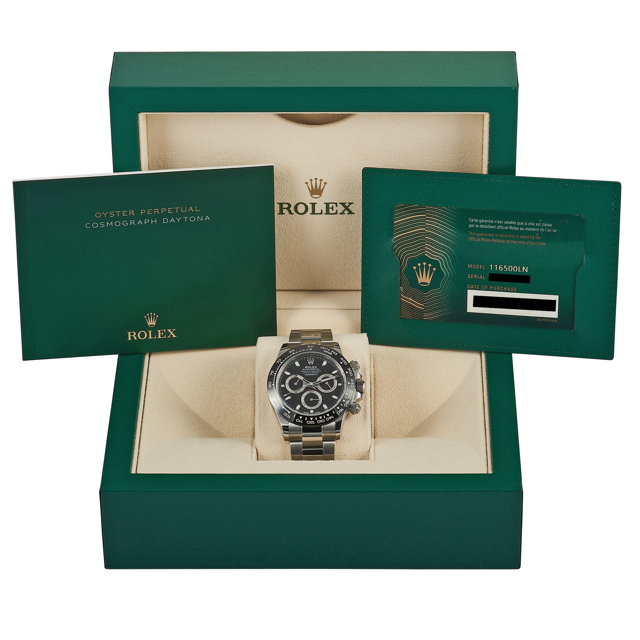 Rolex Daytona Black Dial Watch 116500LN