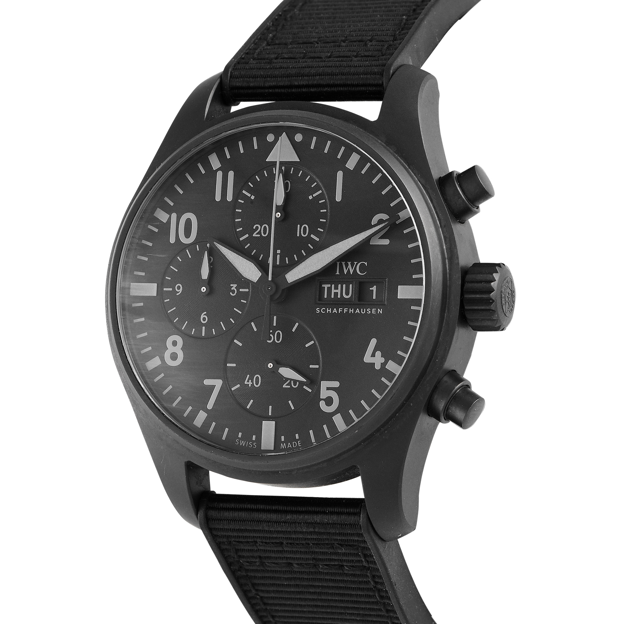 IWC Pilot's Watch Chronograph 41 Top Gun Ceratanium Watch IW388106