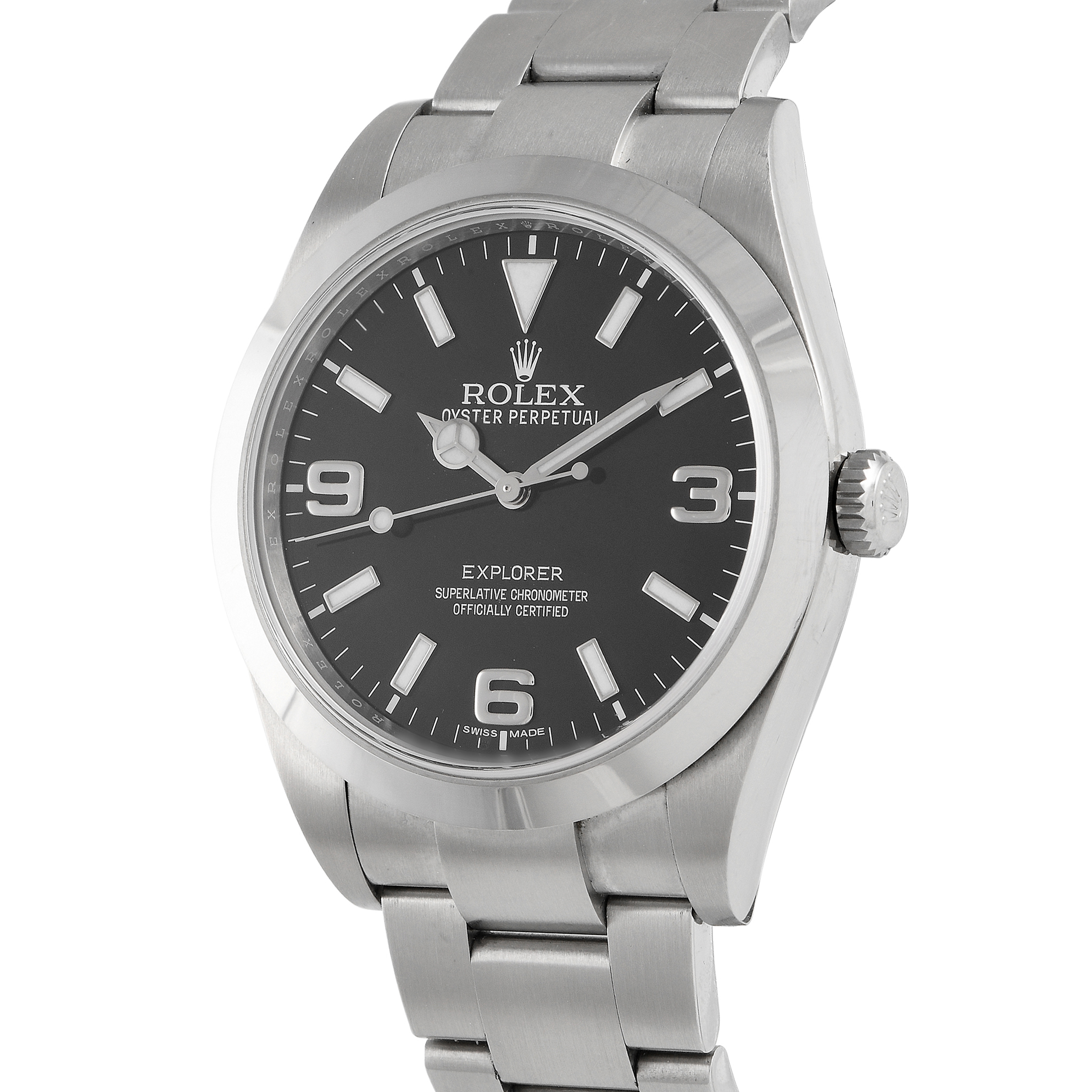 Rolex Explorer 39 Black Dial Watch 214270