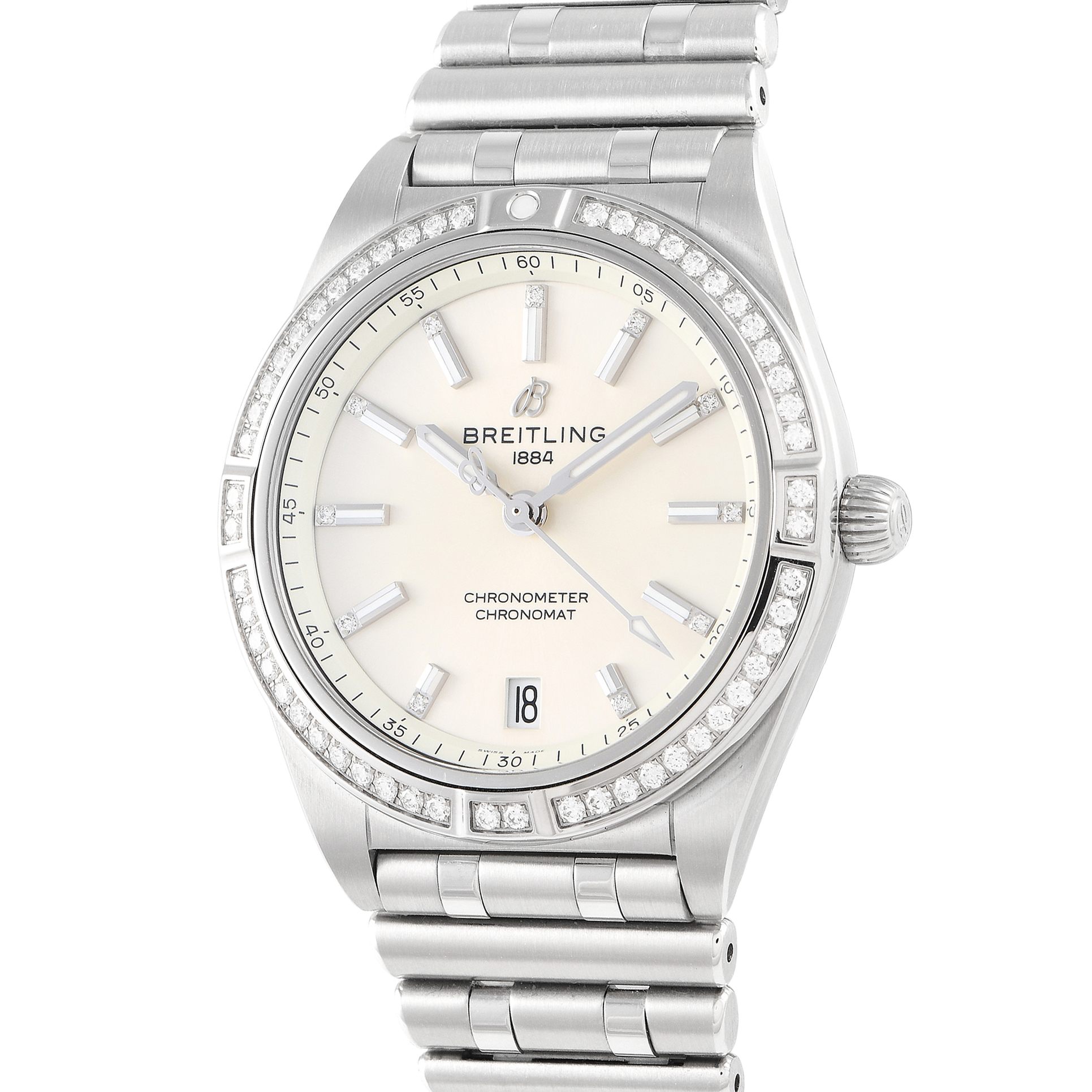 Breitling Chronomat 36 Diamond Ladies Watch A10380591A1A1