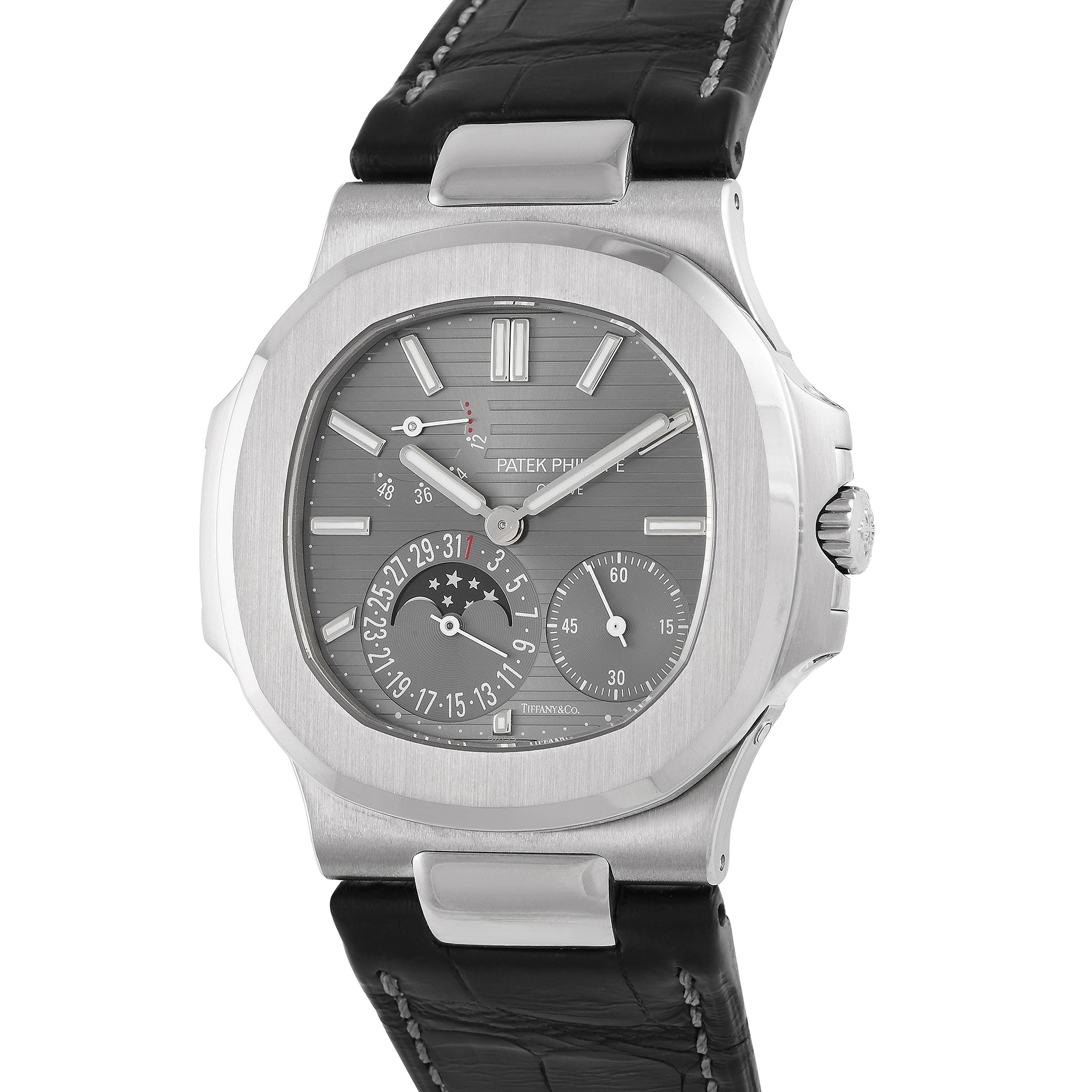 Patek Philippe Nautilus Moon Phase Tiffany & Co. Watch 5712G-001
