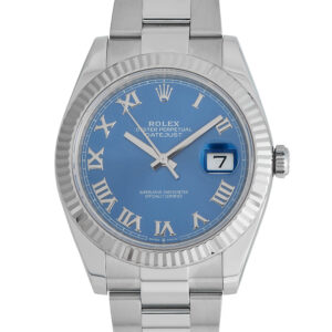 Rolex Datejust Blue Roman Dial Watch 126334