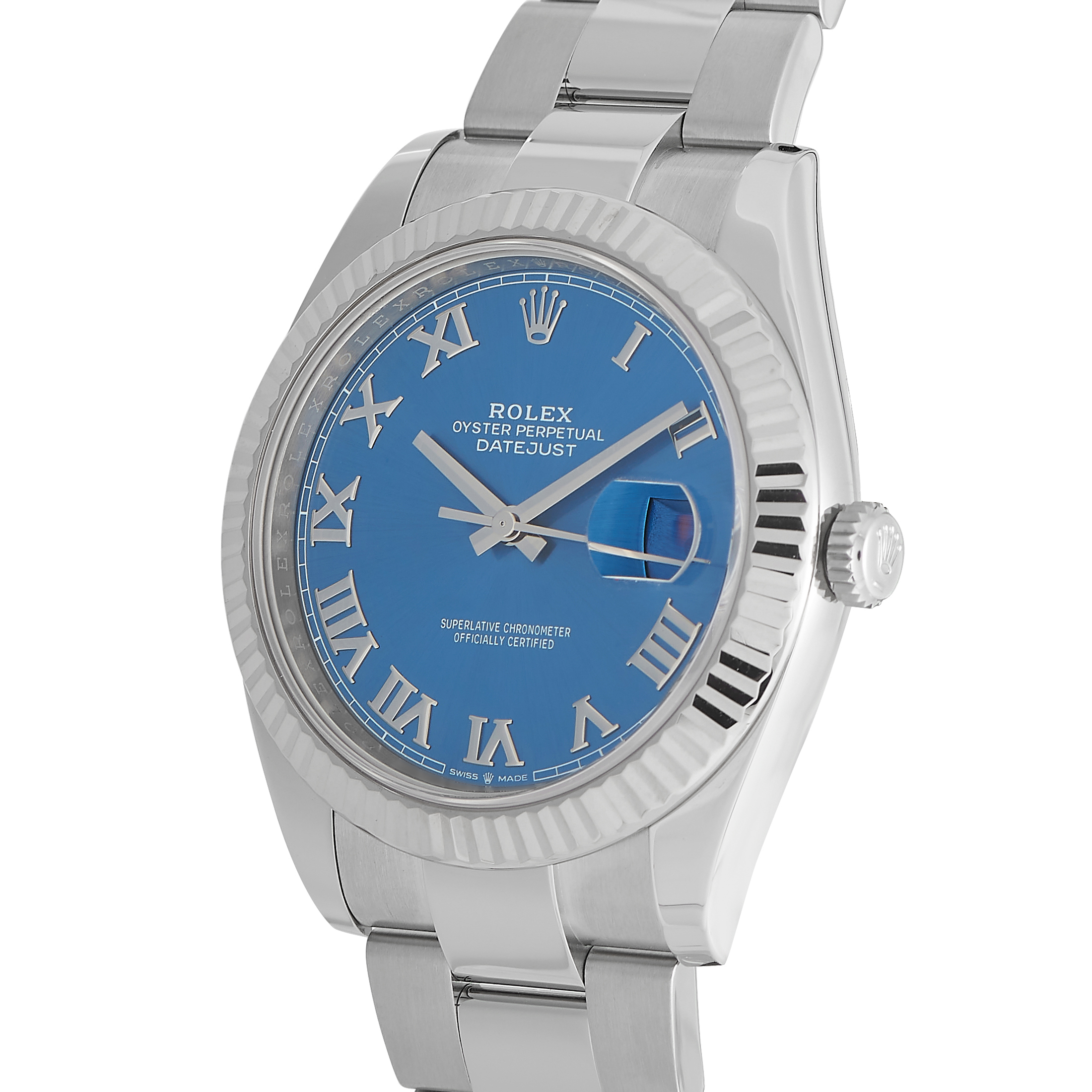 Rolex Datejust Blue Roman Dial Watch 126334