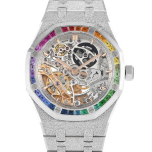 Audemars Piguet Royal Oak Frosted Gold Double Balance Wheel Openworked Watch 15468BC.YG.1259BC.01