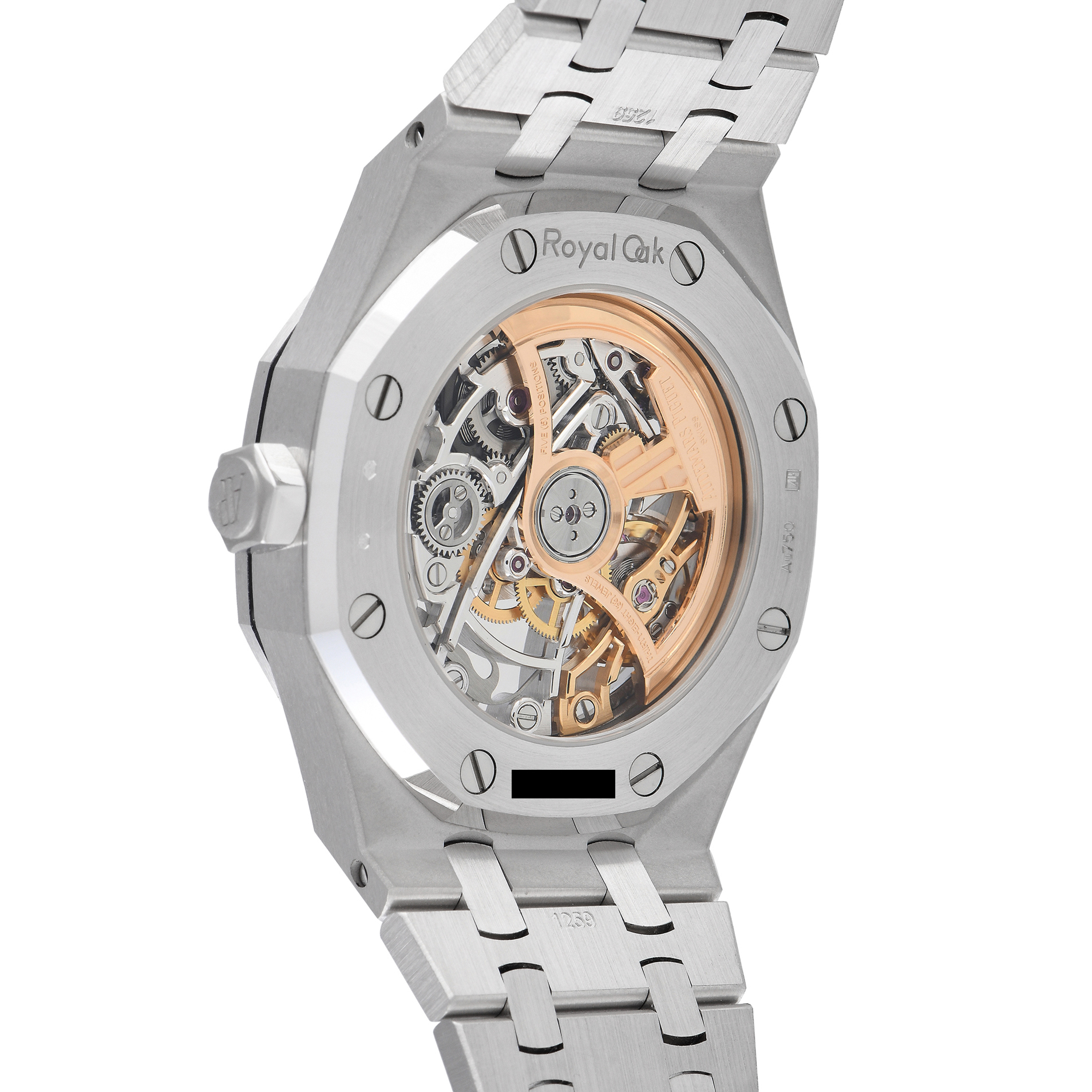 Audemars Piguet Royal Oak Frosted Gold Double Balance Wheel Openworked Watch 15468BC.YG.1259BC.01