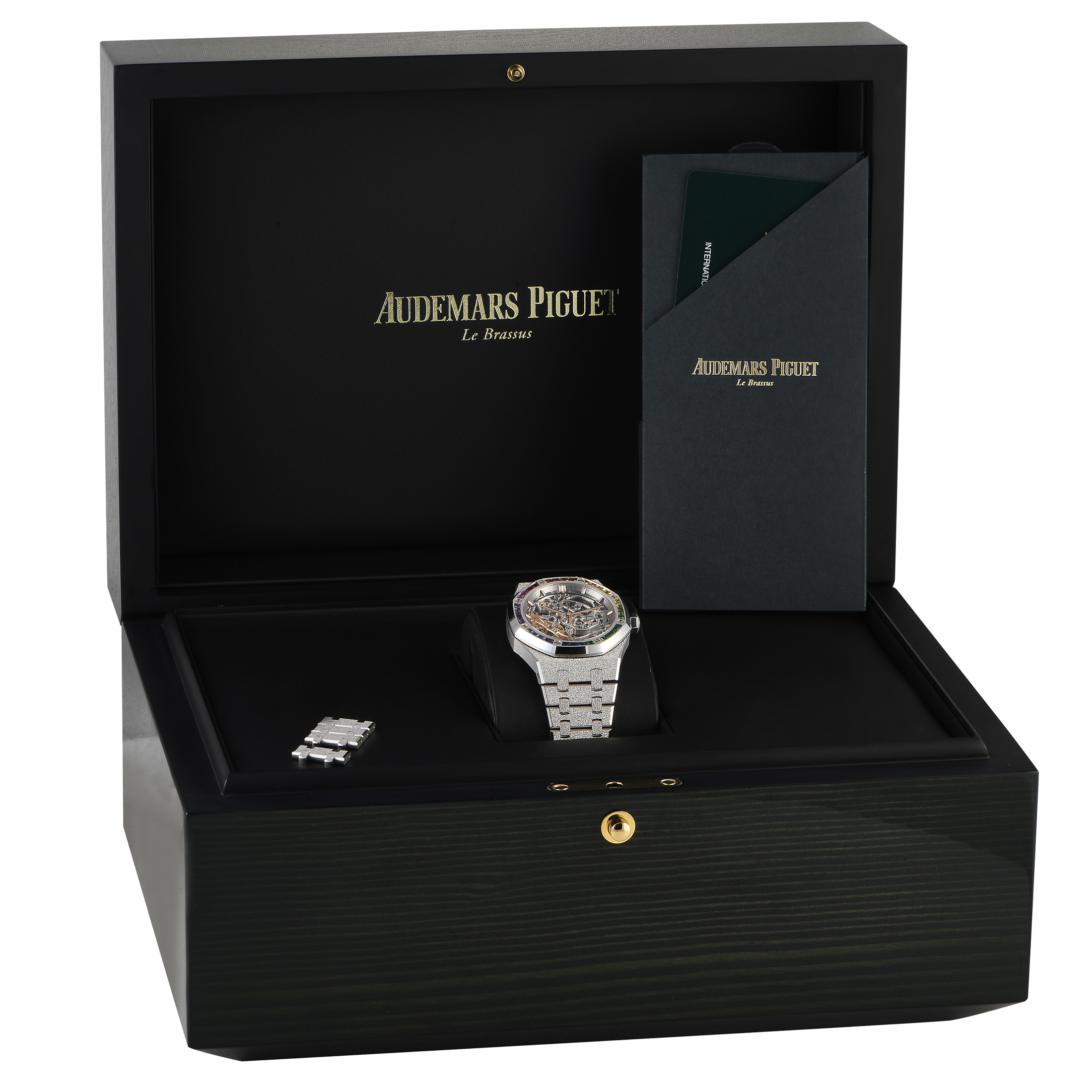 Audemars Piguet Royal Oak Frosted Gold Double Balance Wheel Openworked Watch 15468BC.YG.1259BC.01