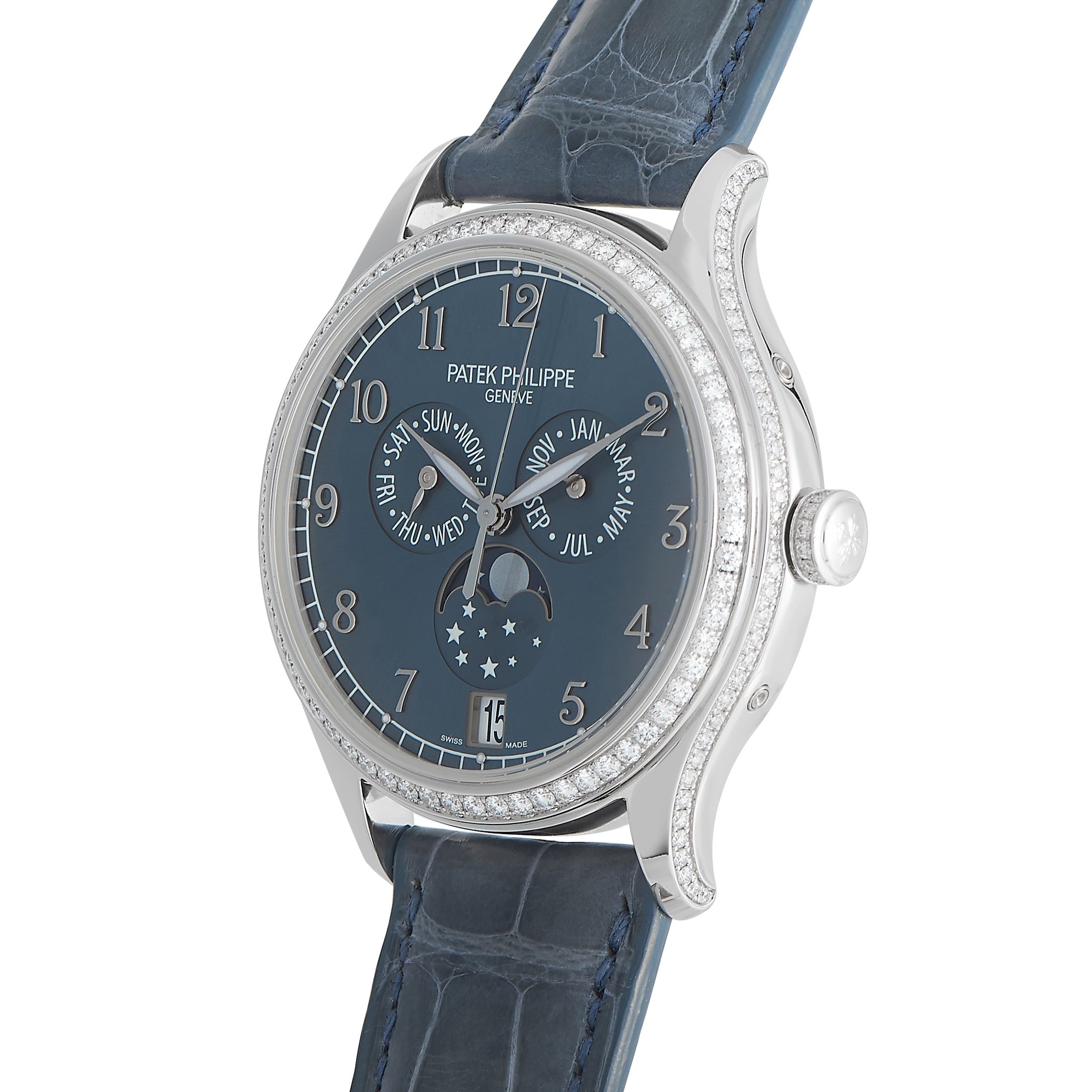 Patek Philippe Complications Annual Calendar Diamond Ladies Watch 4947G-001