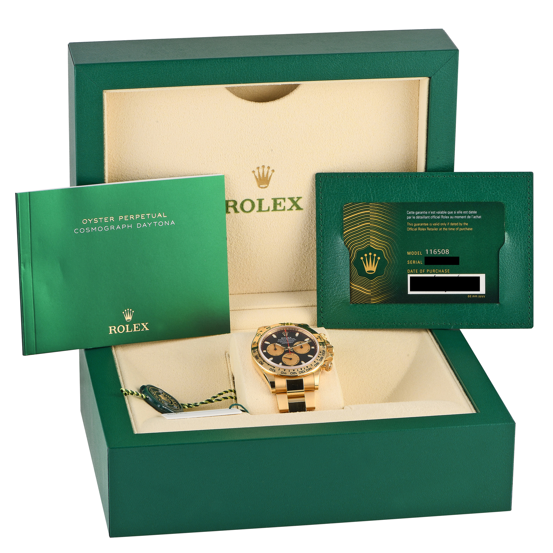 Rolex Daytona Yellow Gold Watch 116508