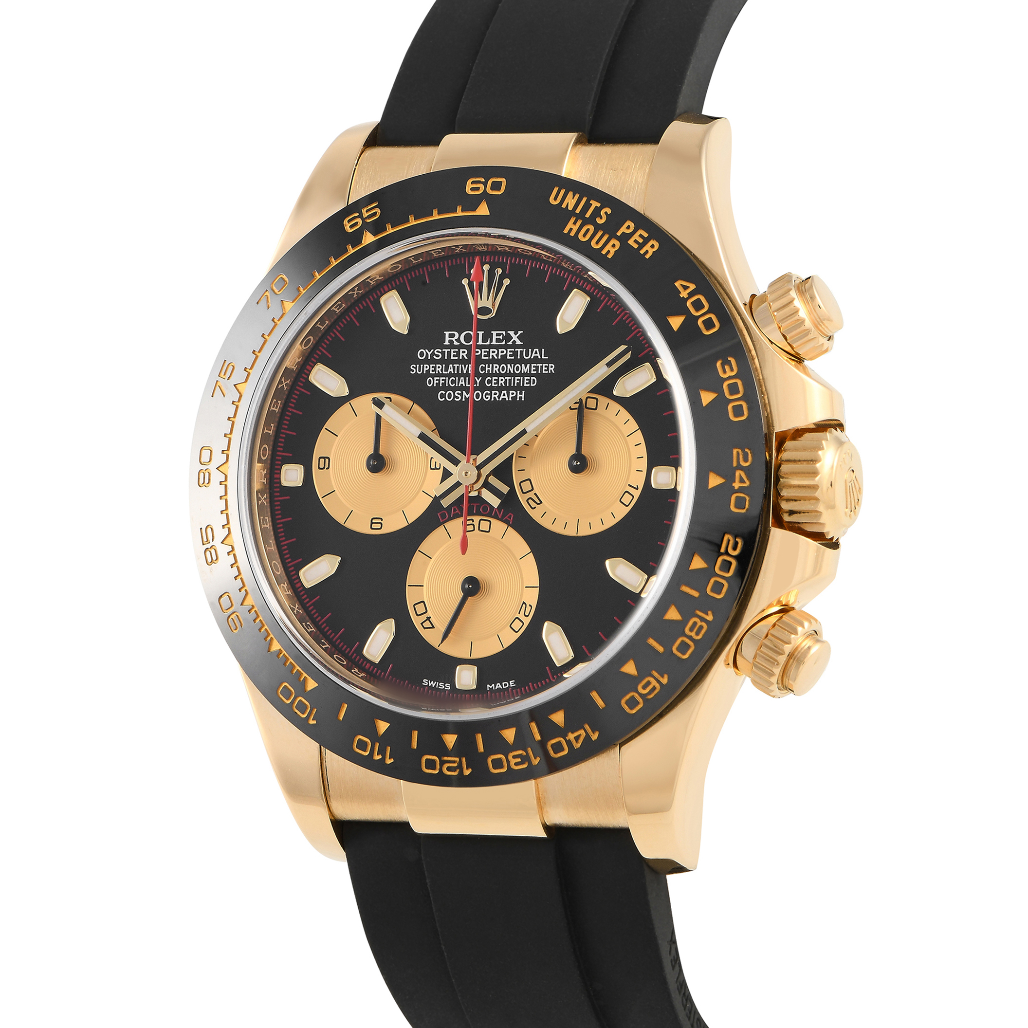 Rolex Daytona Yellow Gold Black Dial Watch 116518LN