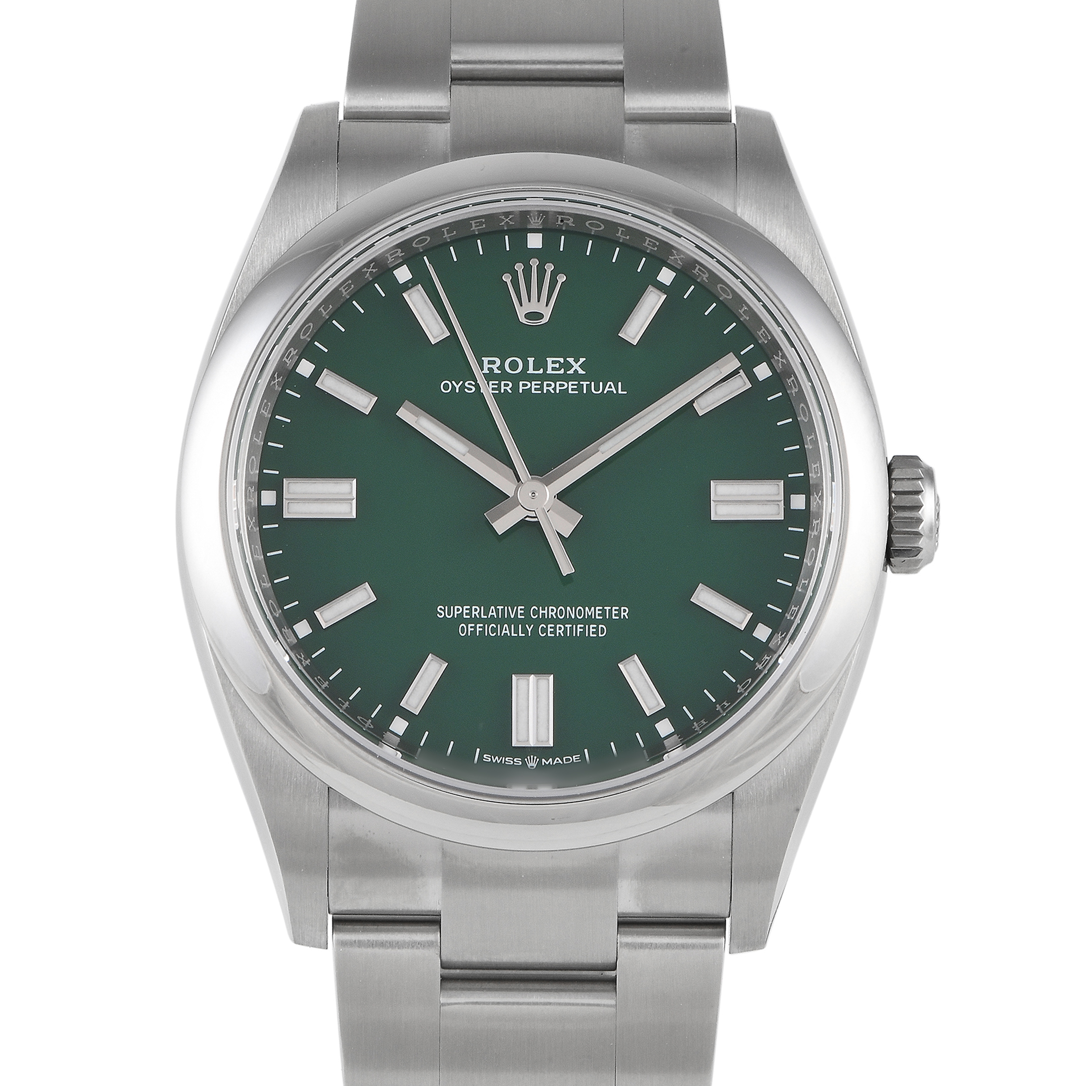 Rolex Oyster Perpetual 36 Green Dial Watch 126000