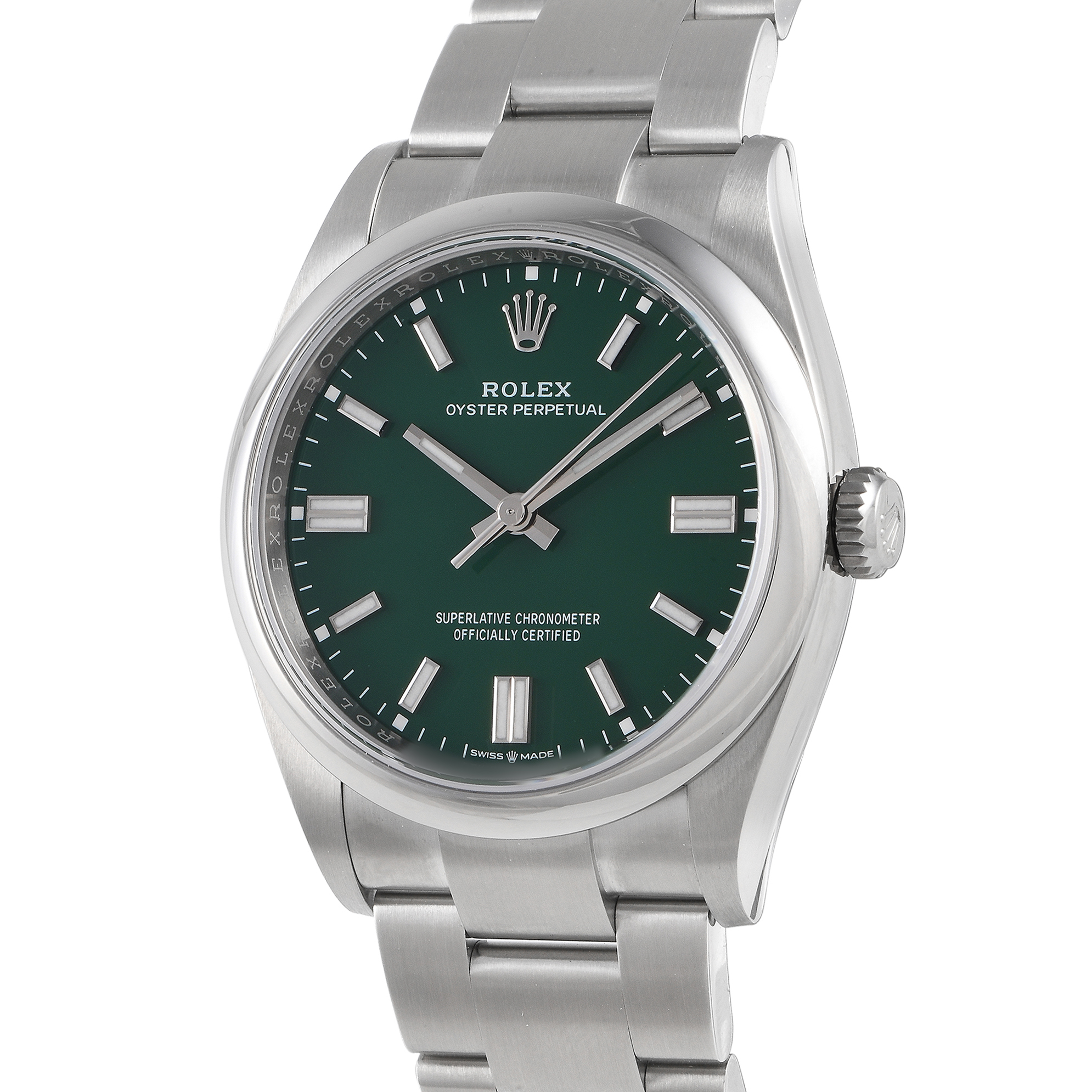 Rolex Oyster Perpetual 36 Green Dial Watch 126000