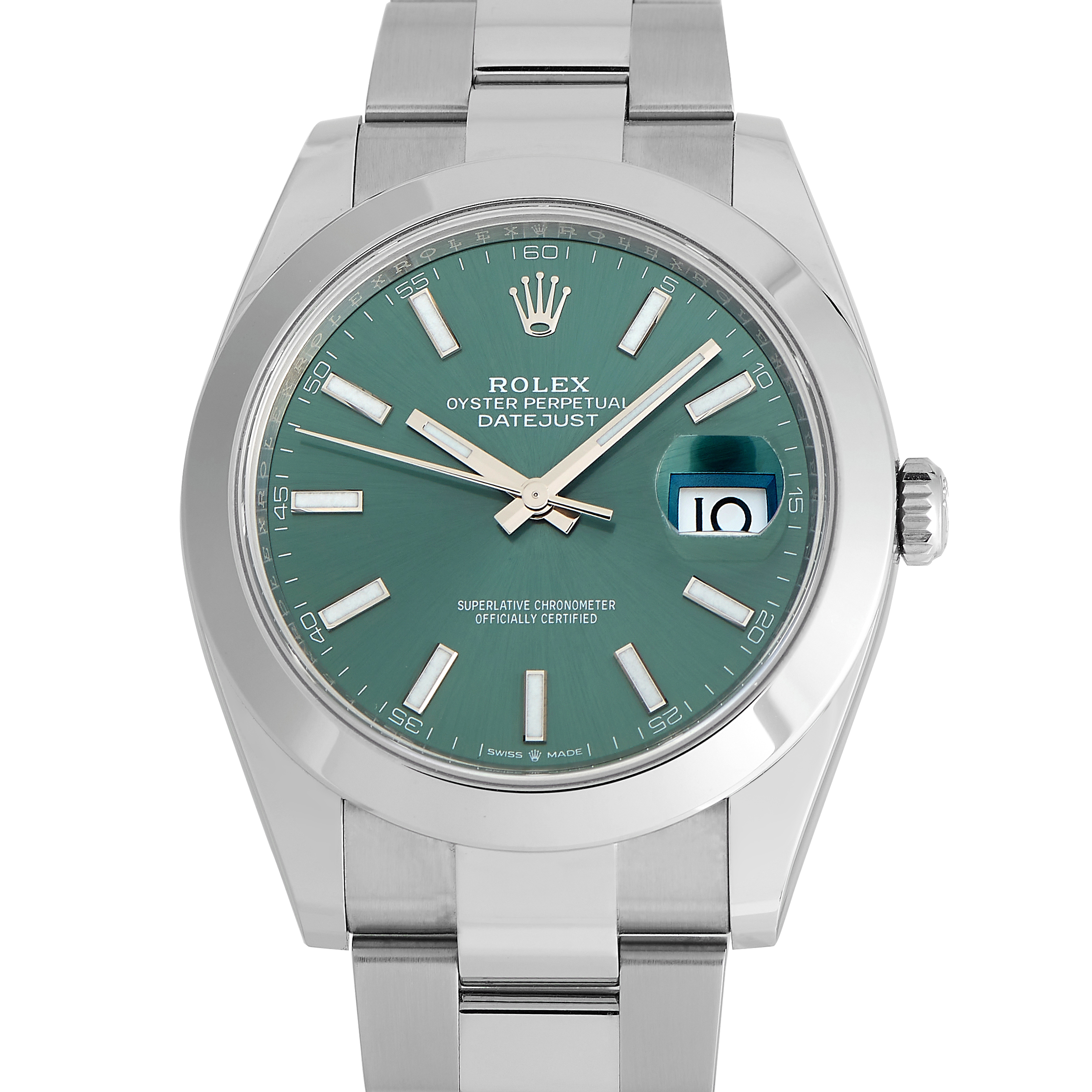 Rolex Datejust 41 Mint Green Dial Watch 126300