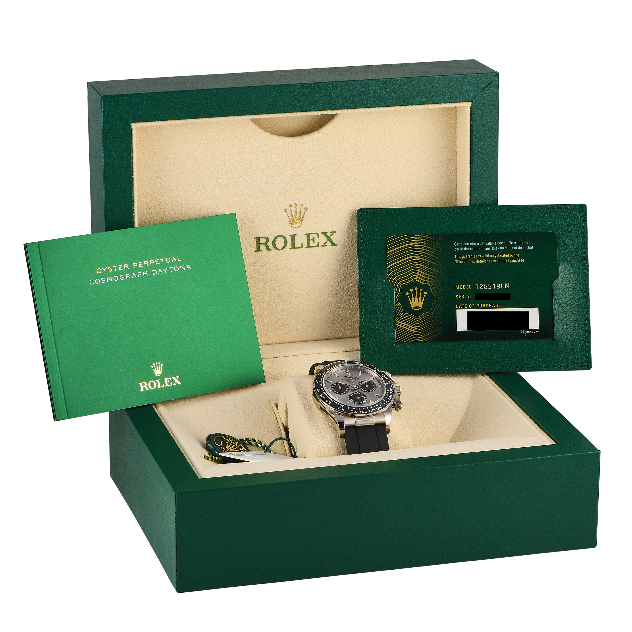 Rolex Daytona White Gold Watch 126519LN