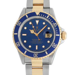 Rolex Submariner Blue Dial Watch 16613