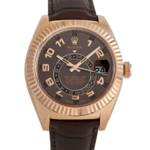 Rolex Sky-Dweller Chocolate Dial Everose Gold Watch 326135