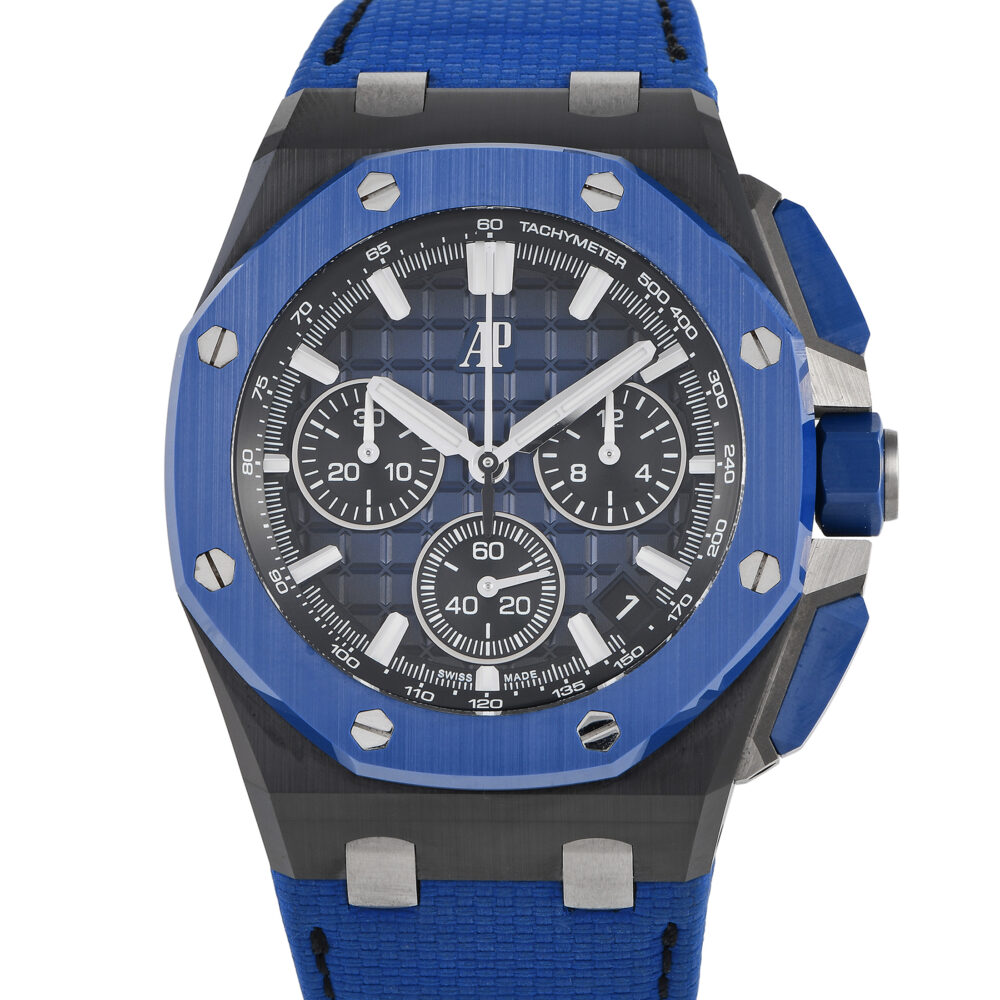 Audemars Piguet Royal Oak Offshore Blue Ceramic Bezel Watch