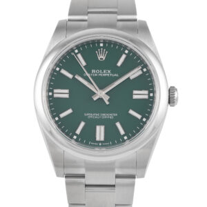 Rolex Oyster Perpetual 41 Green Dial Watch 124300