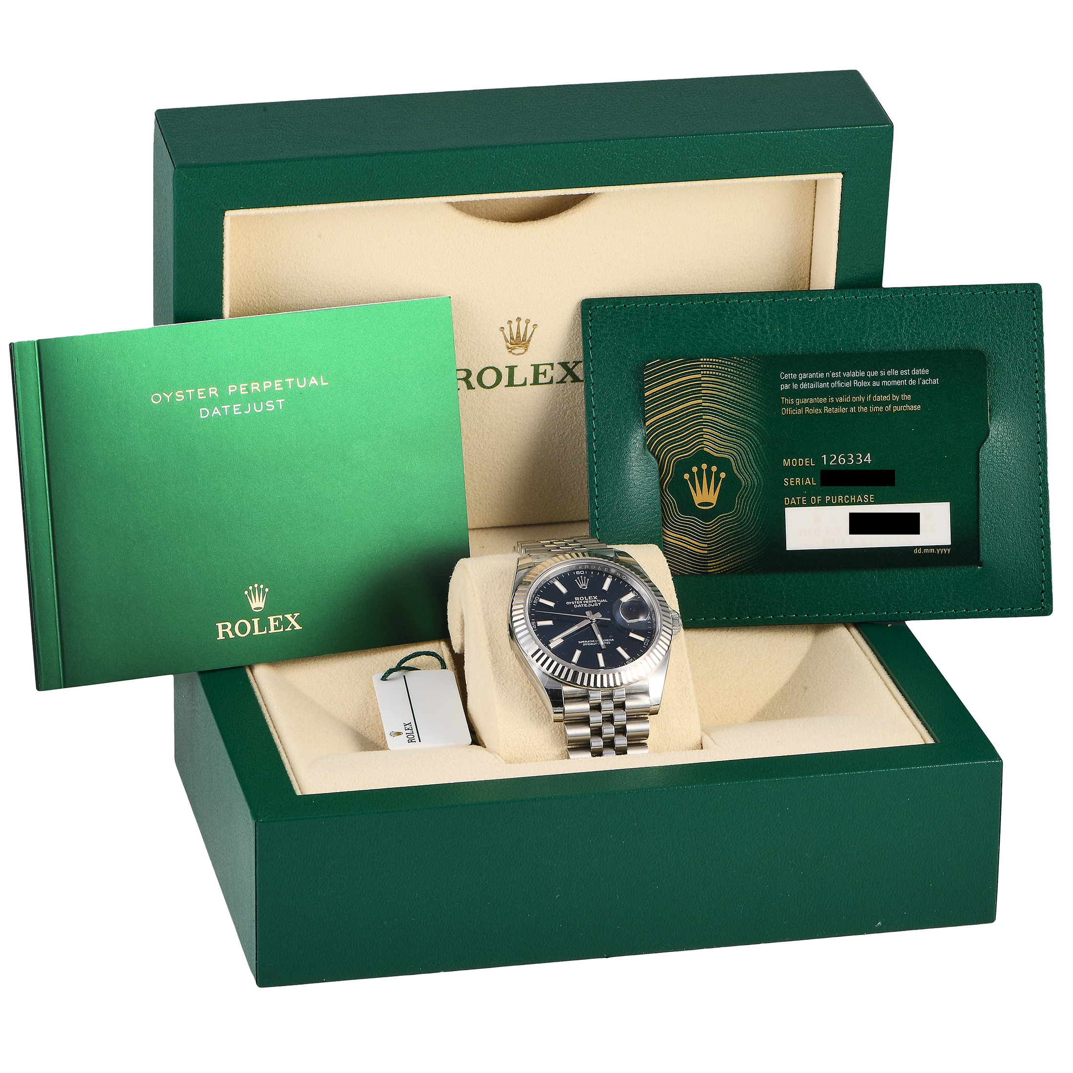 Rolex Datejust 41 Blue Dial Watch 126334