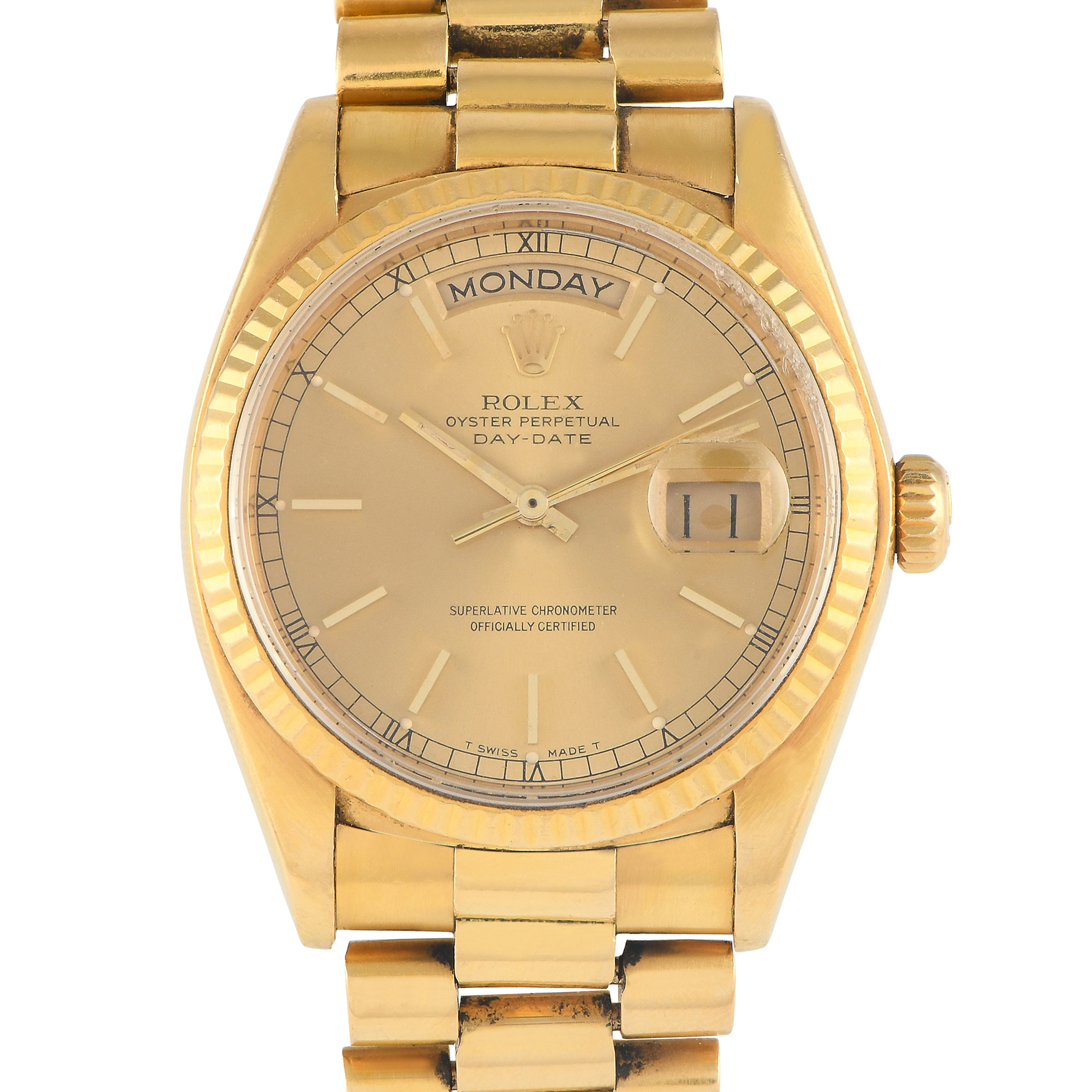 Rolex Day-Date 36 Champagne Dial Watch 18038