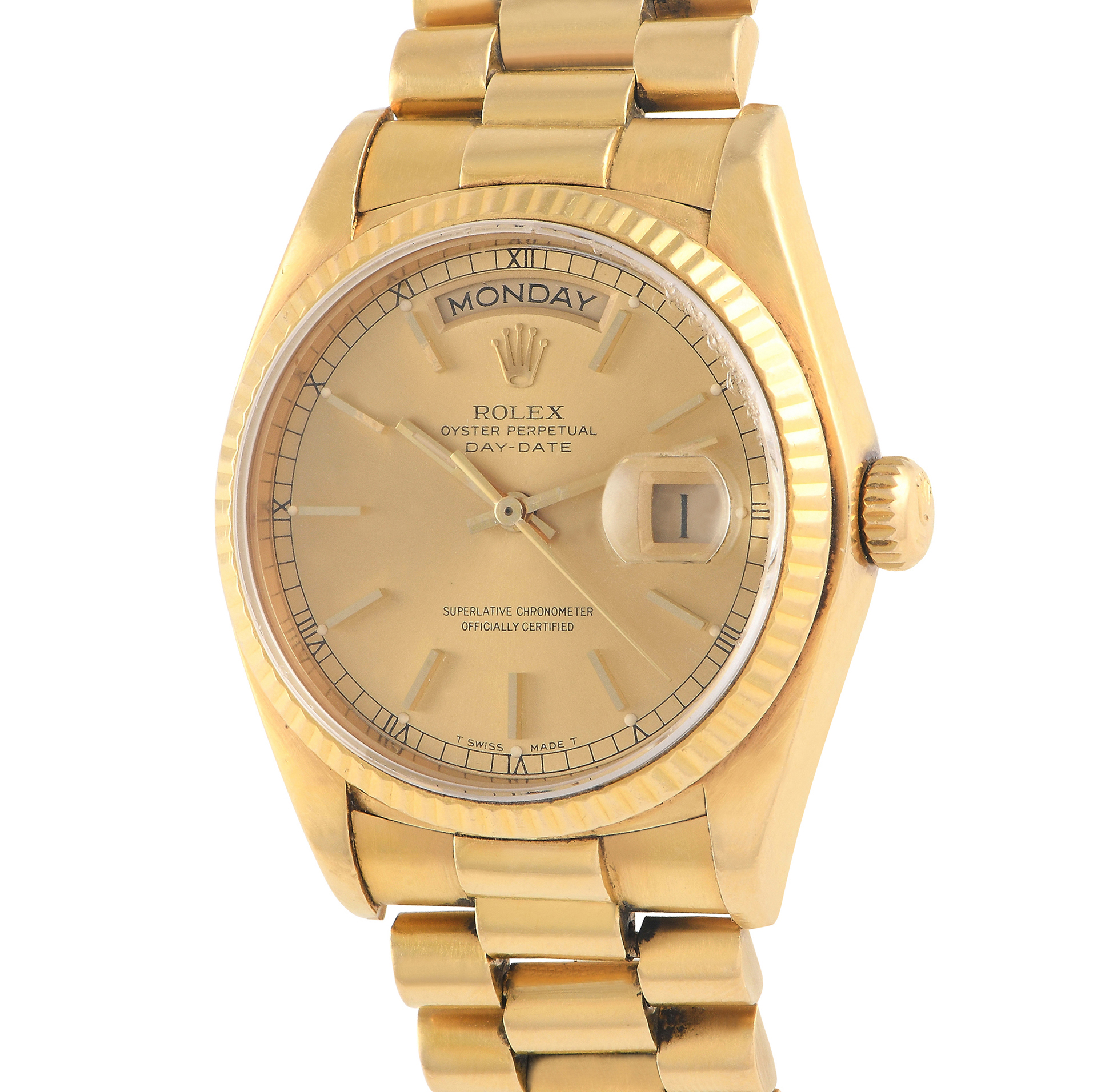 Rolex Day-Date 36 Champagne Dial Watch 18038