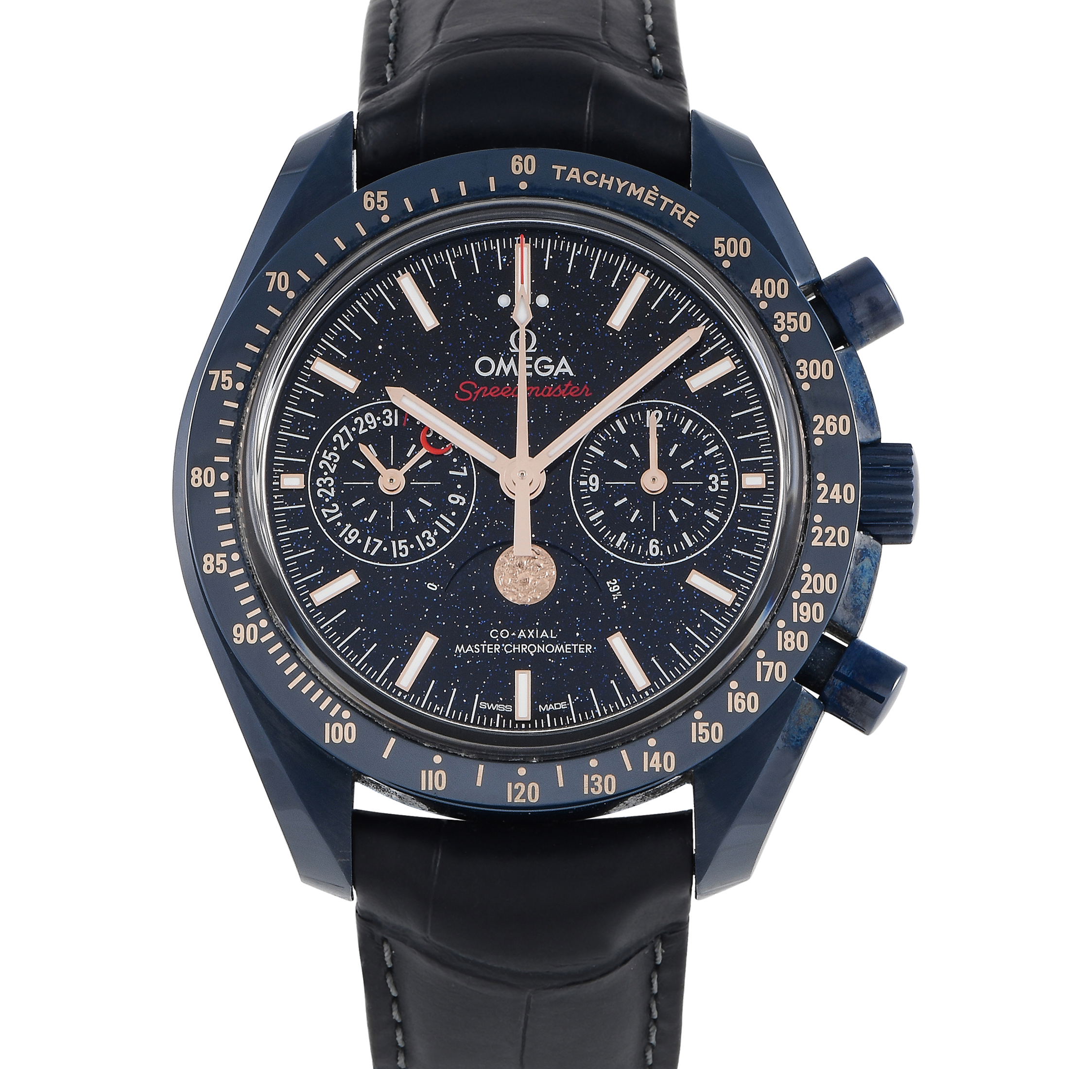 Omega Speedmaster Moonphase Blue Side of the Moon Watch 304.93.44.52.03.002